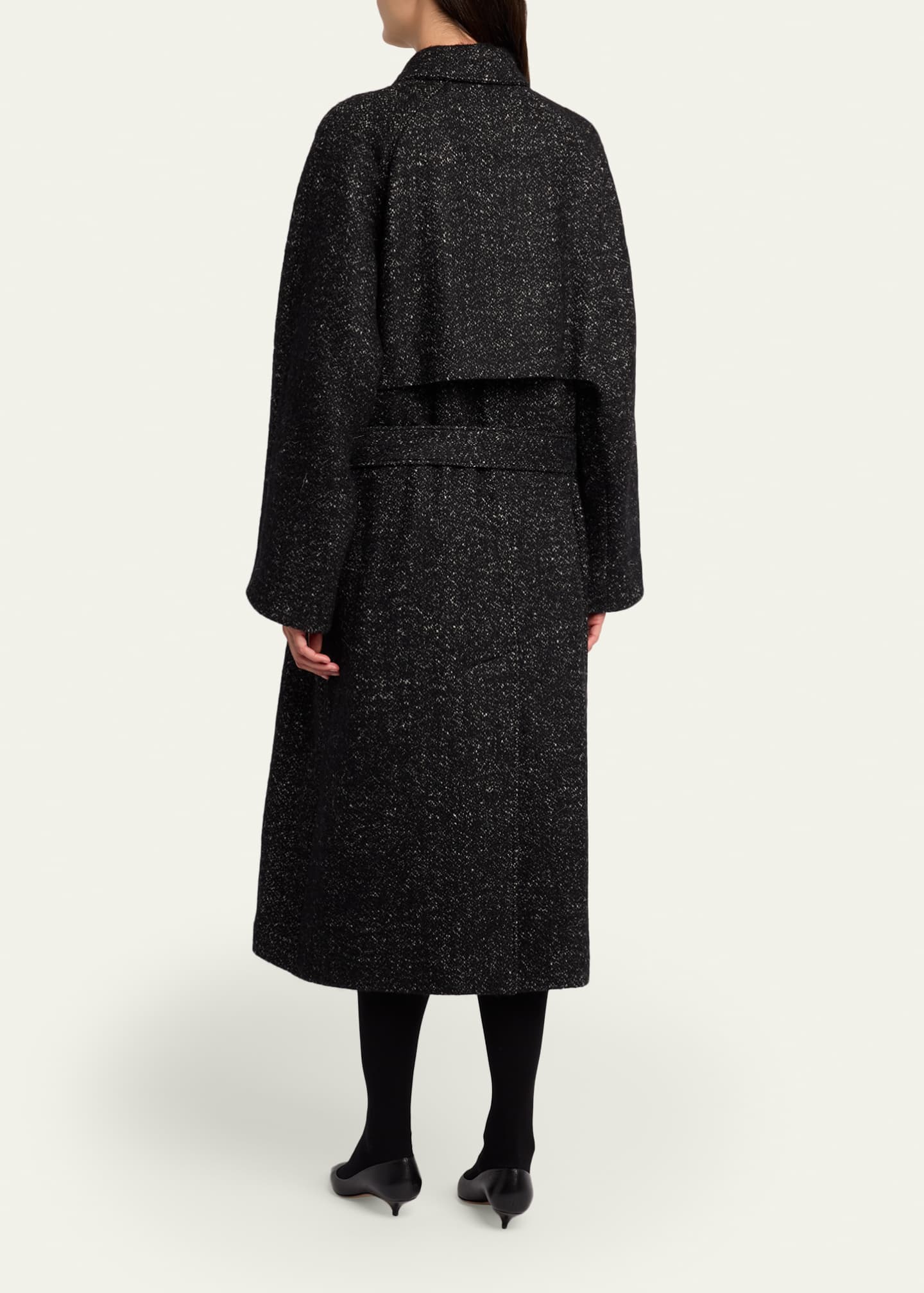ザロウ THE ROW Macaria ウールコート2 美品 2025年製80万 THE ROW Macaria Belted Wool Oversized Coat - Bergdorf Goodman