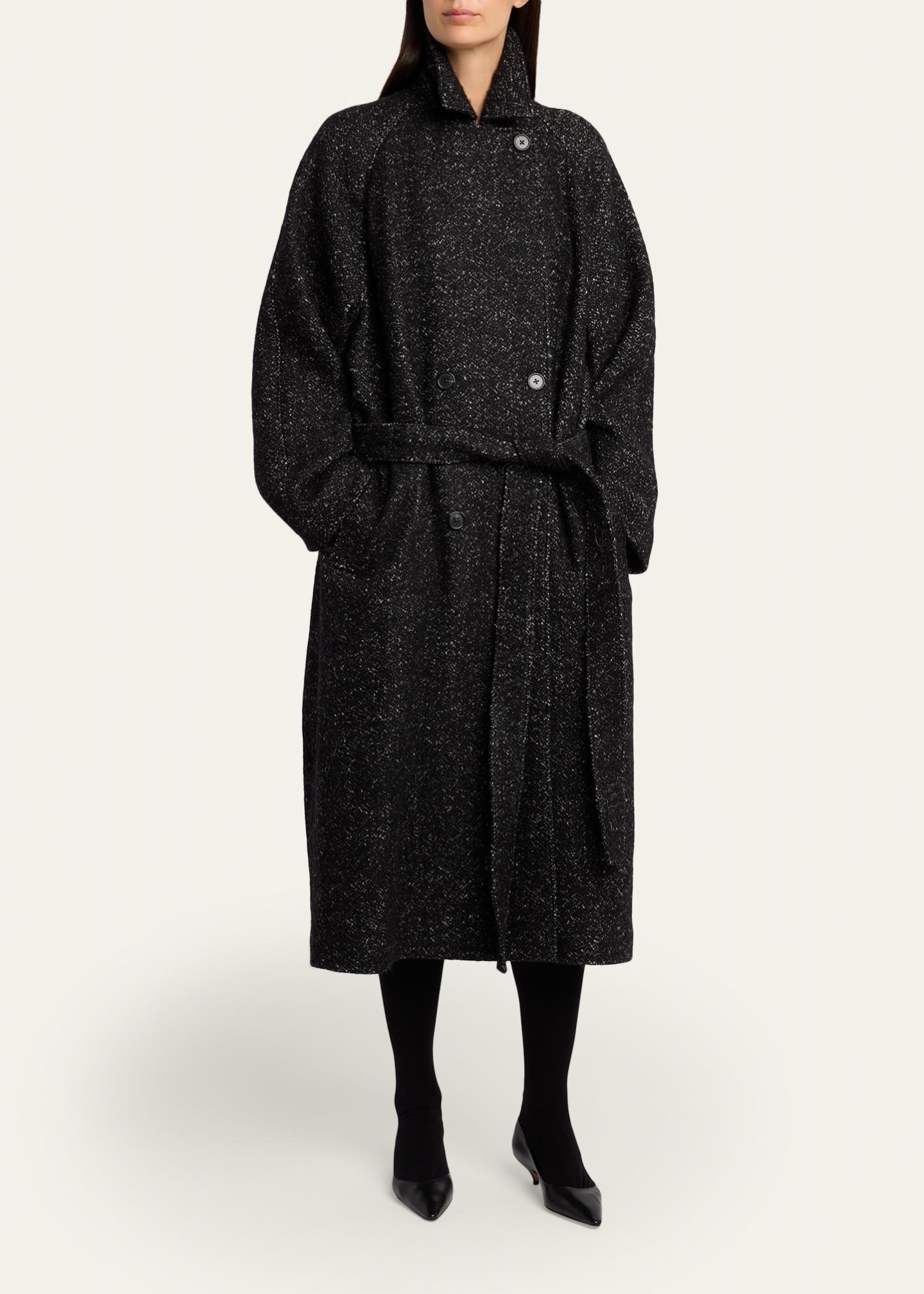 ザロウ THE ROW Macaria ウールコート2 美品 2025年製80万 The Row Macaria Belted Wool Oversized Coat - Bergdorf Goodman