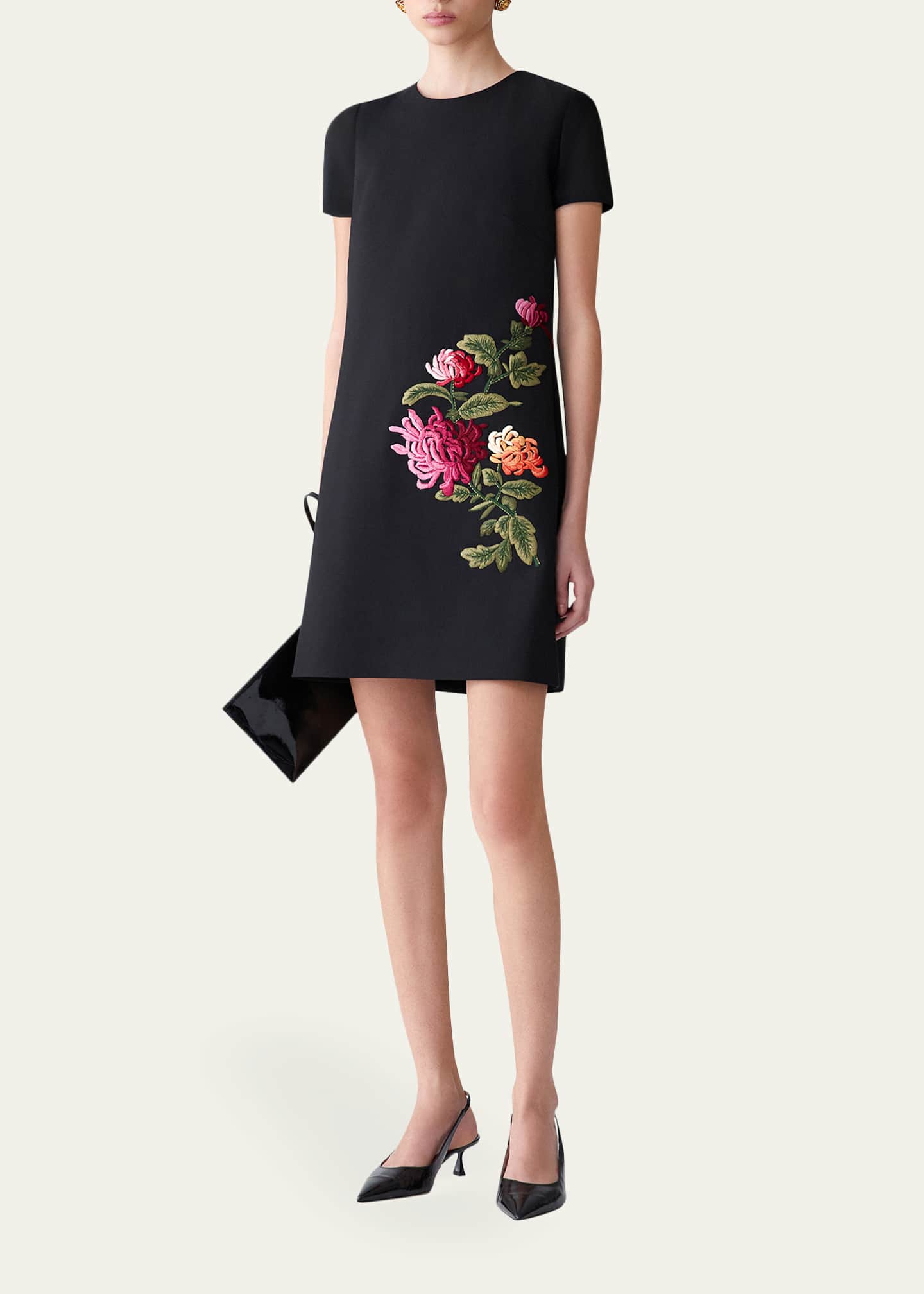 embroidered mini shift dress Boys Black Suit Pants main image 0