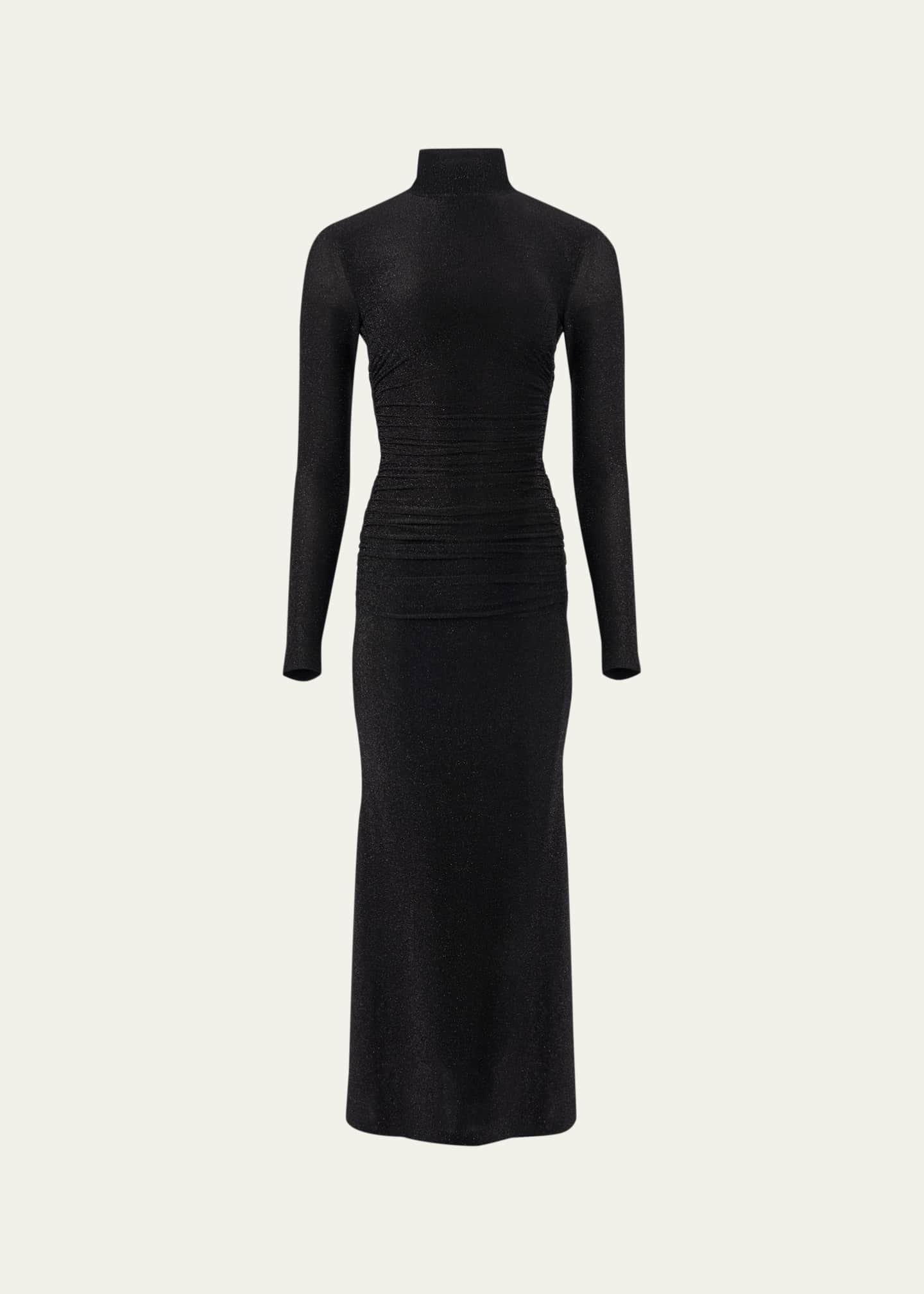 long sleeve mini knit dress David Koma DRAPED SLEEVE MINI KNIT DRESS White / L main image 1