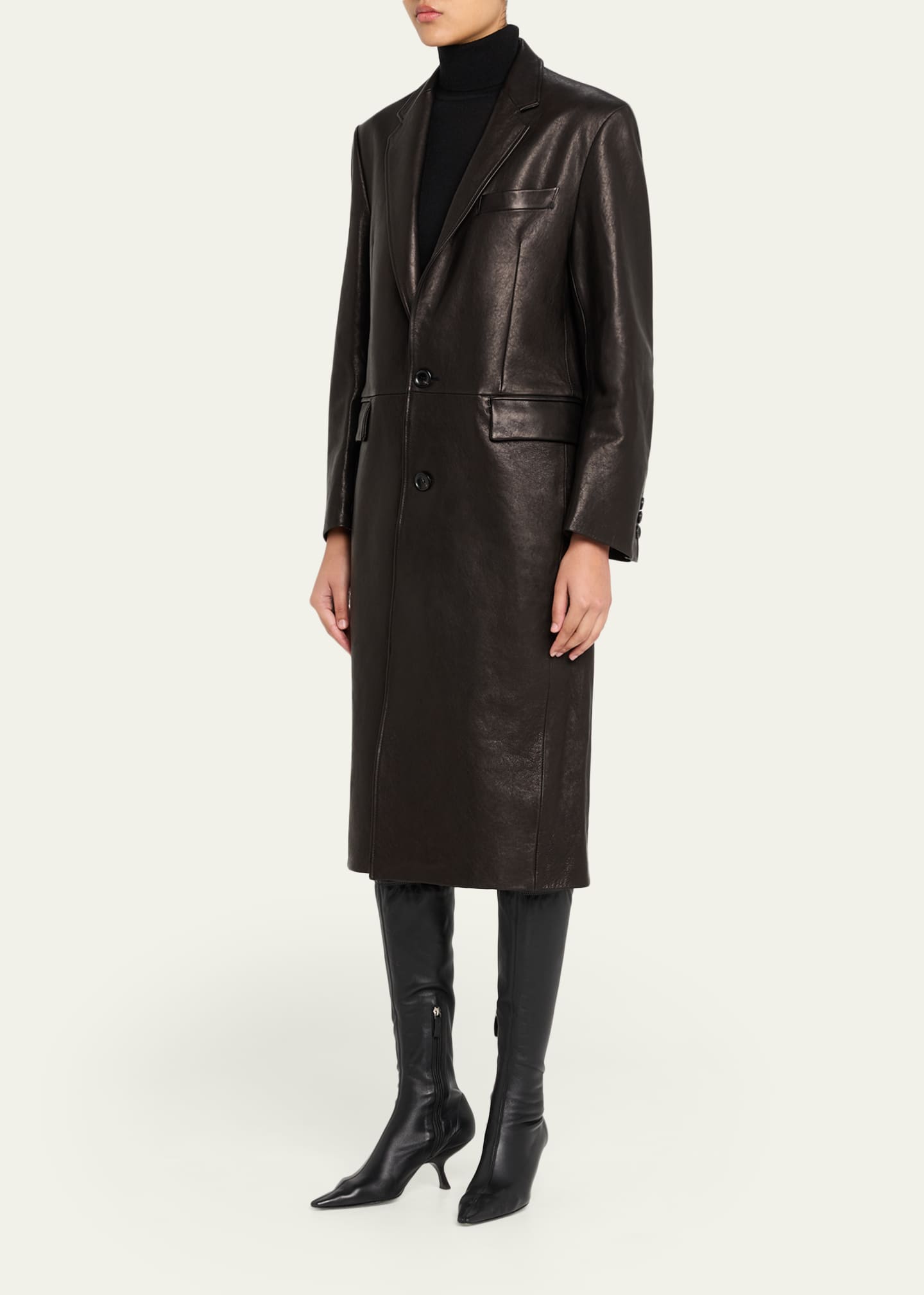 TONYWACK Vegetable-Tanned Leather Coat - Bergdorf Goodman