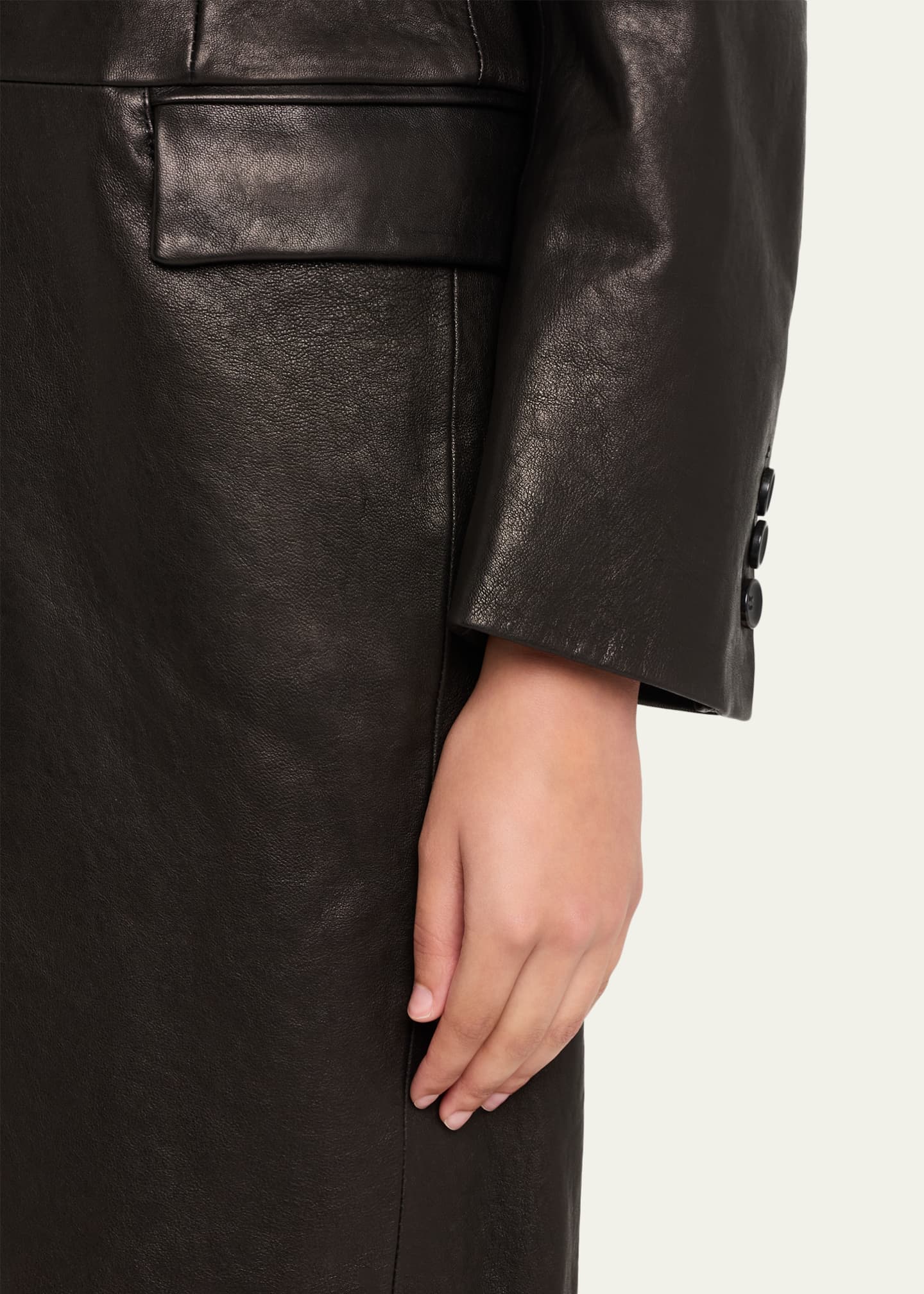 TONYWACK Vegetable-Tanned Leather Coat - Bergdorf Goodman