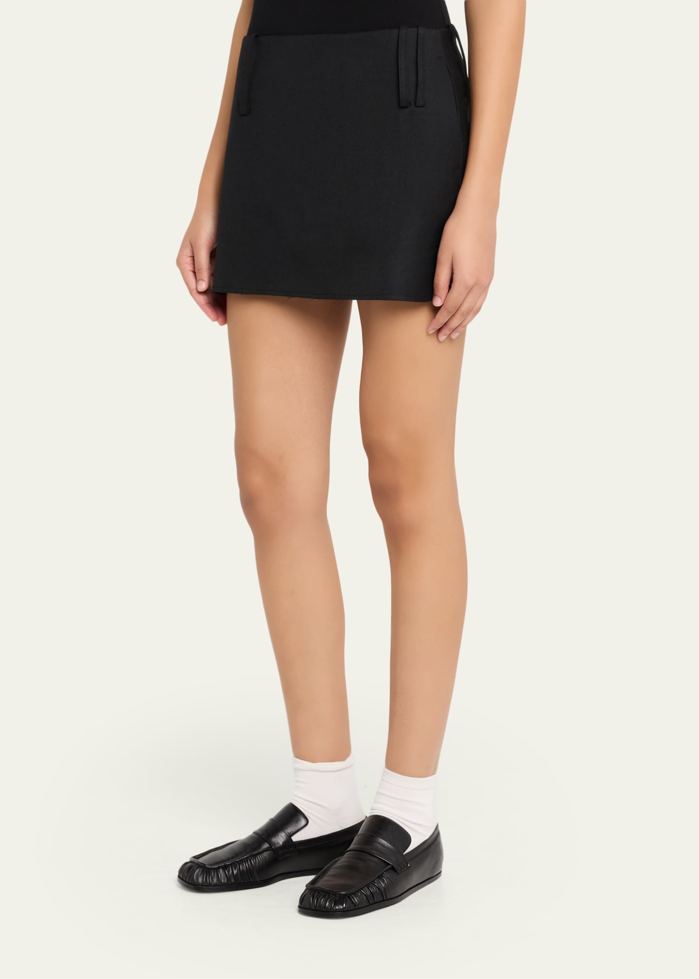 TONYWACK Wool Mini Skirt - Bergdorf Goodman