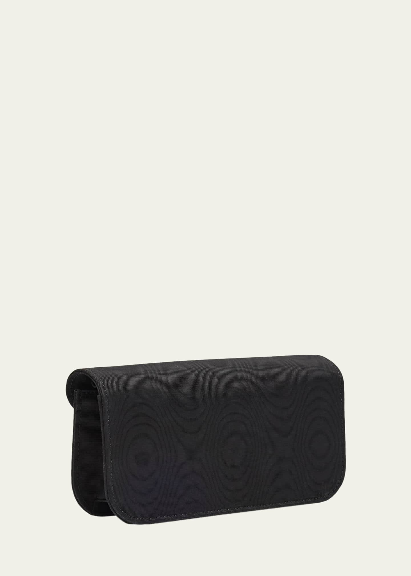 Valentino Garavani Loco Moire Clutch with Jewel VLogo - Bergdorf