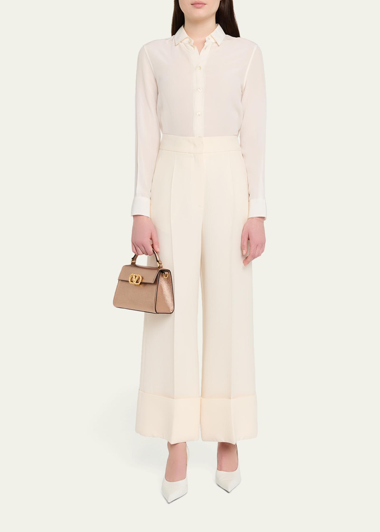 Valentino Garavani VSLING Mini Laminated Leather Top-Handle Bag