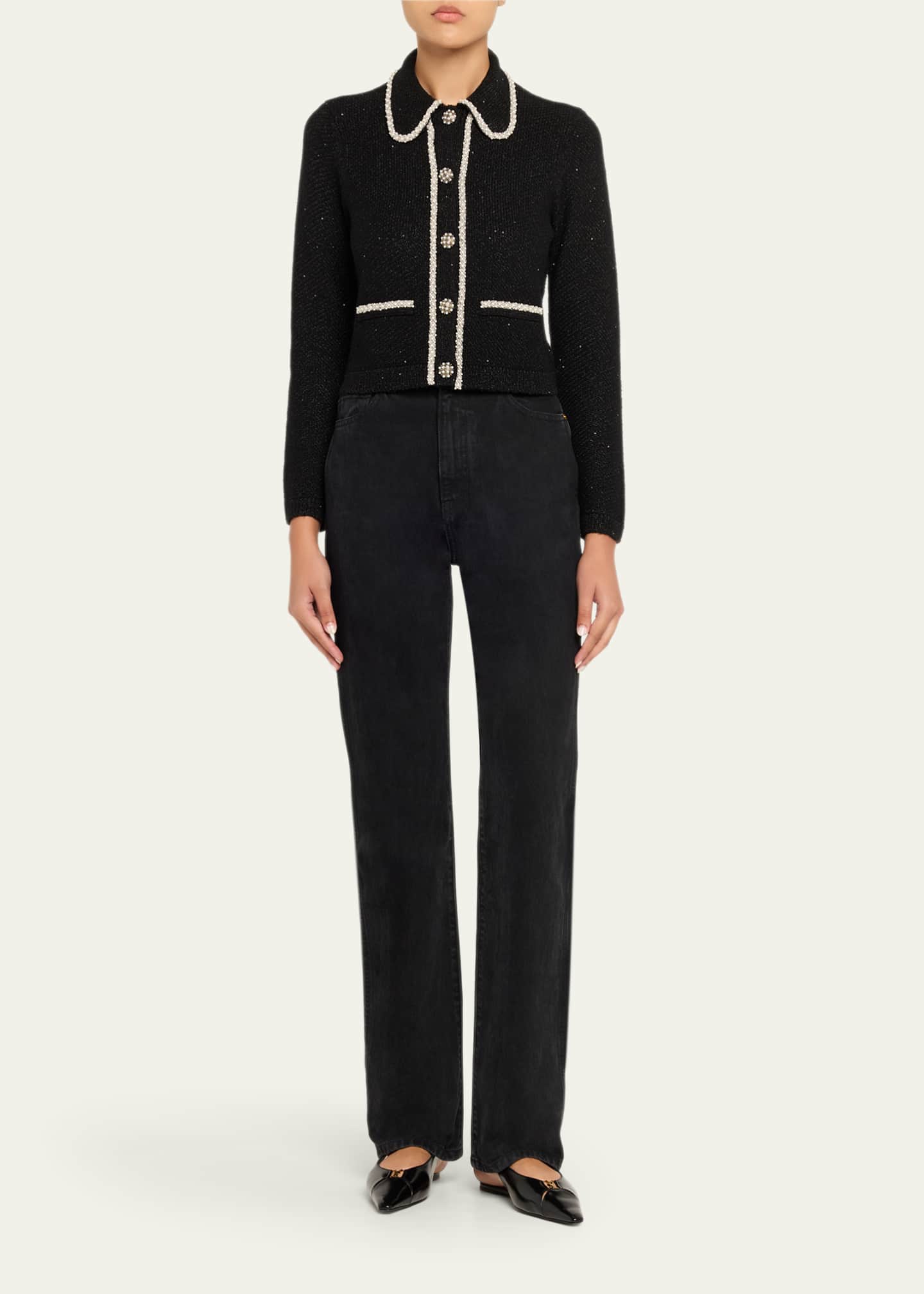 アルテミックシールド Secret Alice + Olivia Noella Sequined Wool-Blend Cardigan - Bergdorf Goodman