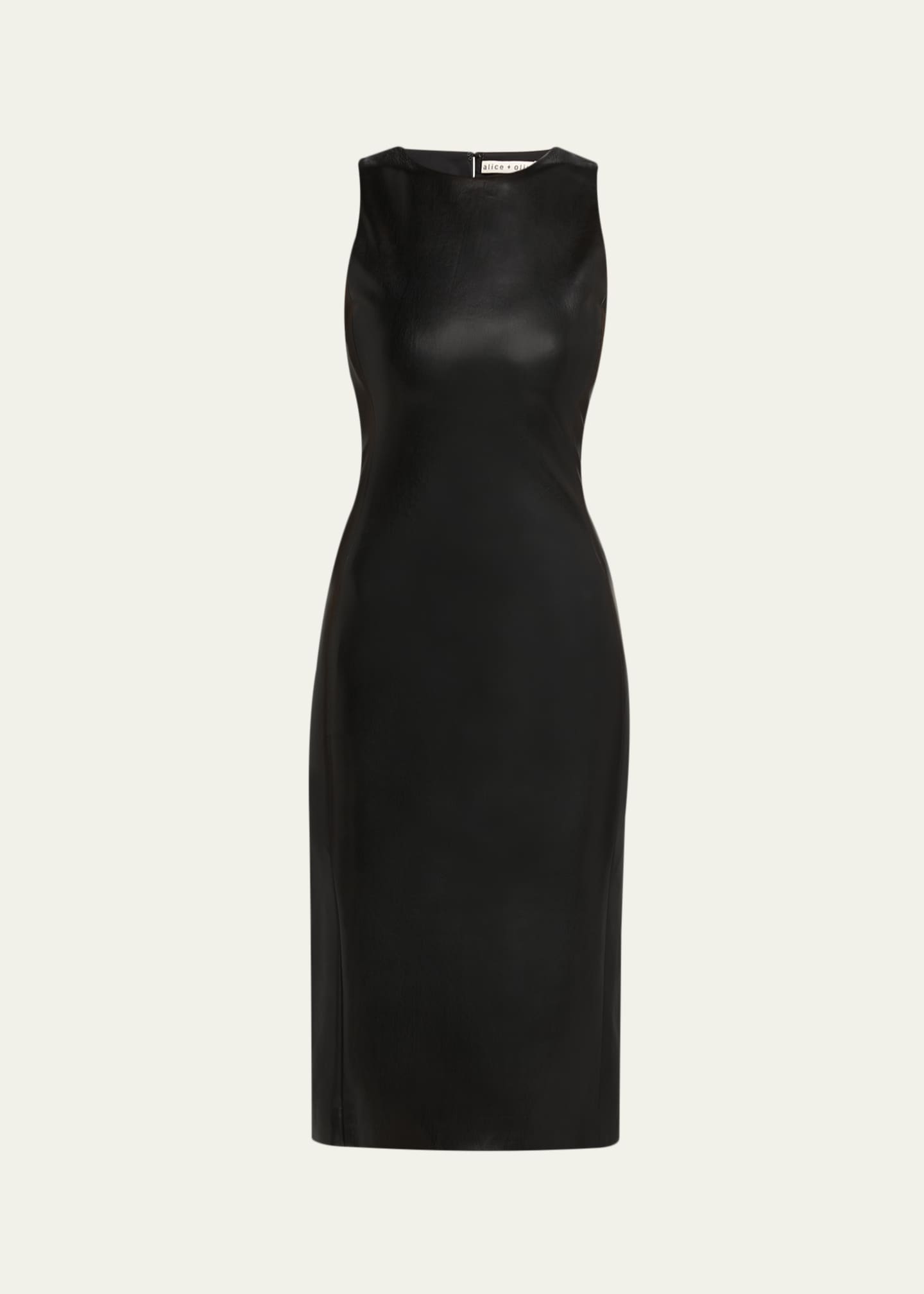 blue dress for baby girl Alice + Olivia Ella Drop Waist Mini Dress in Black main image 1