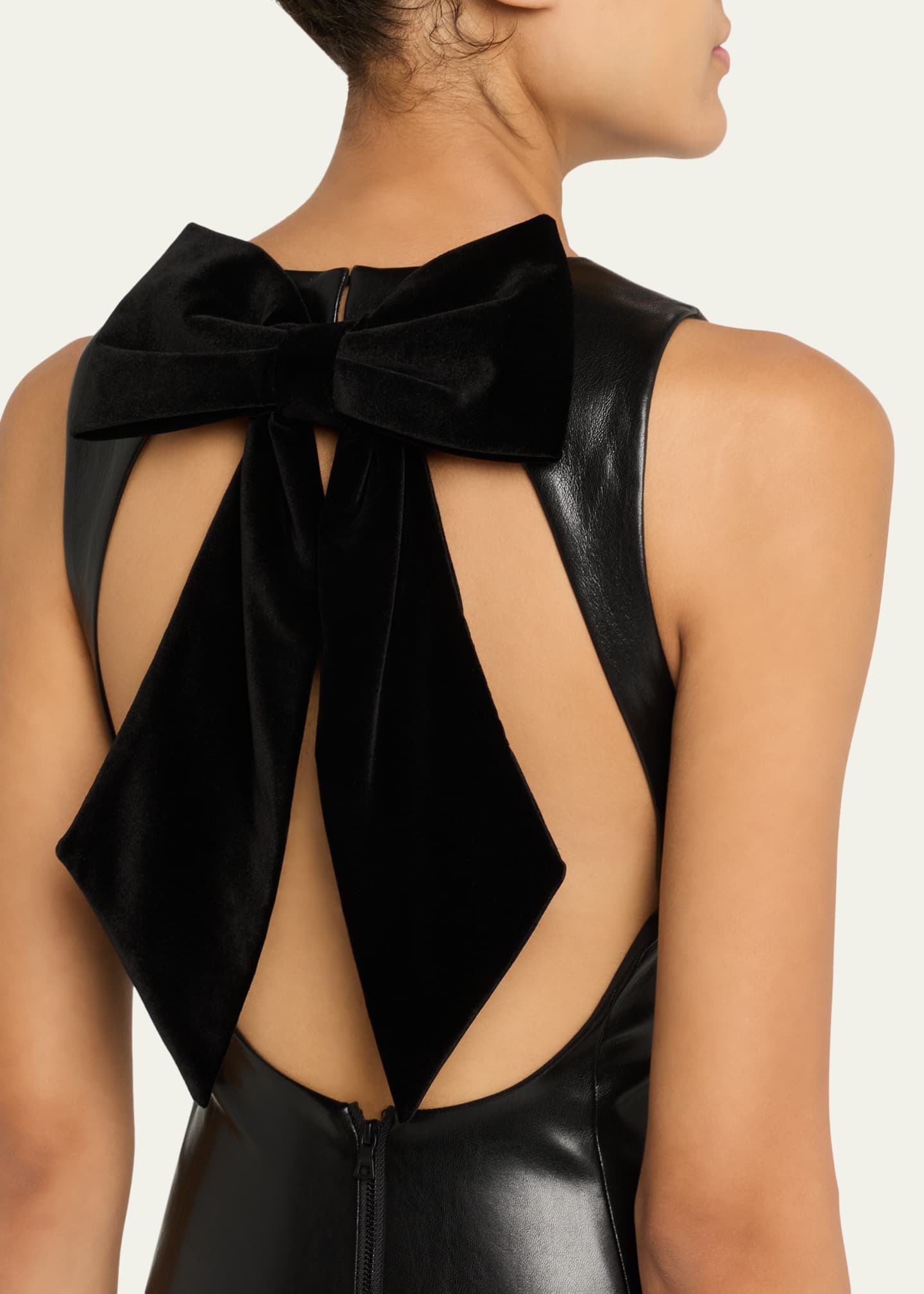 Alice + Olivia Wynell Vegan Leather Knee-Length Dress - Bergdorf