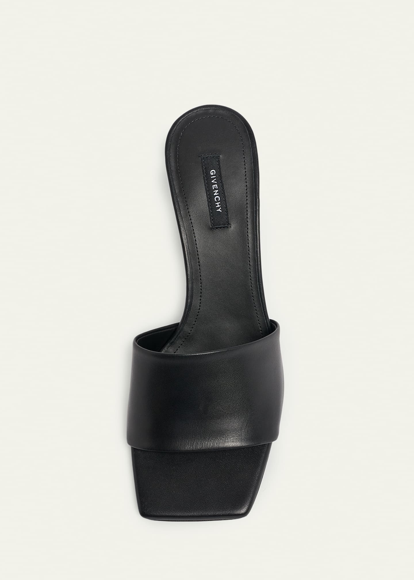 Givenchy 65mm Logo Heel Leather Mule Sandals - Bergdorf Goodman