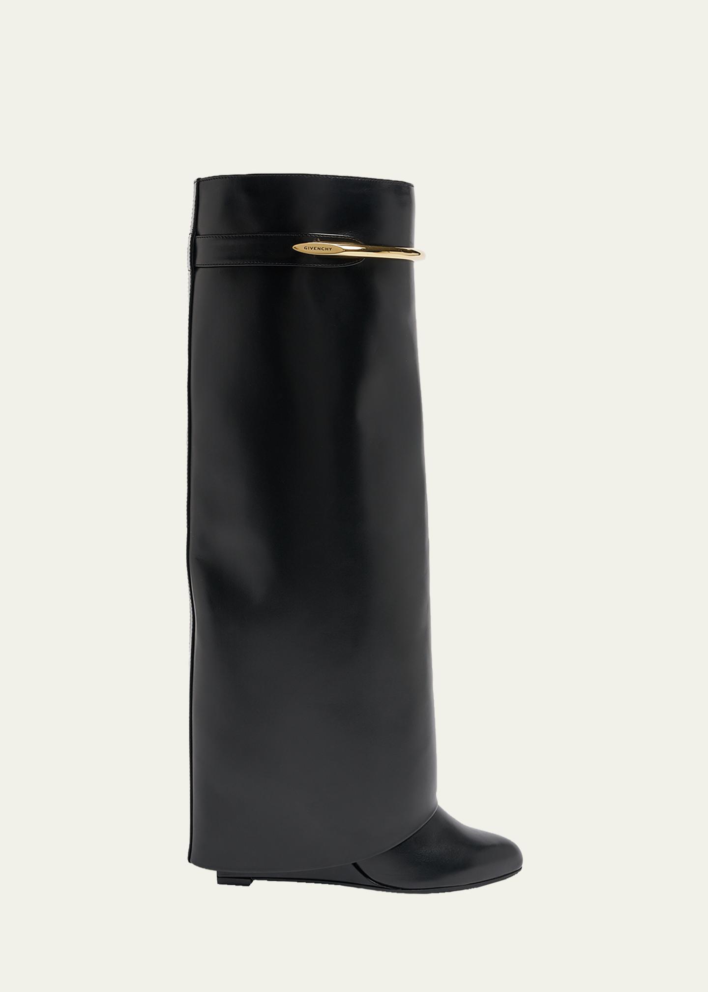 Givenchy Shark Pinch Leather Boots - Bergdorf Goodman
