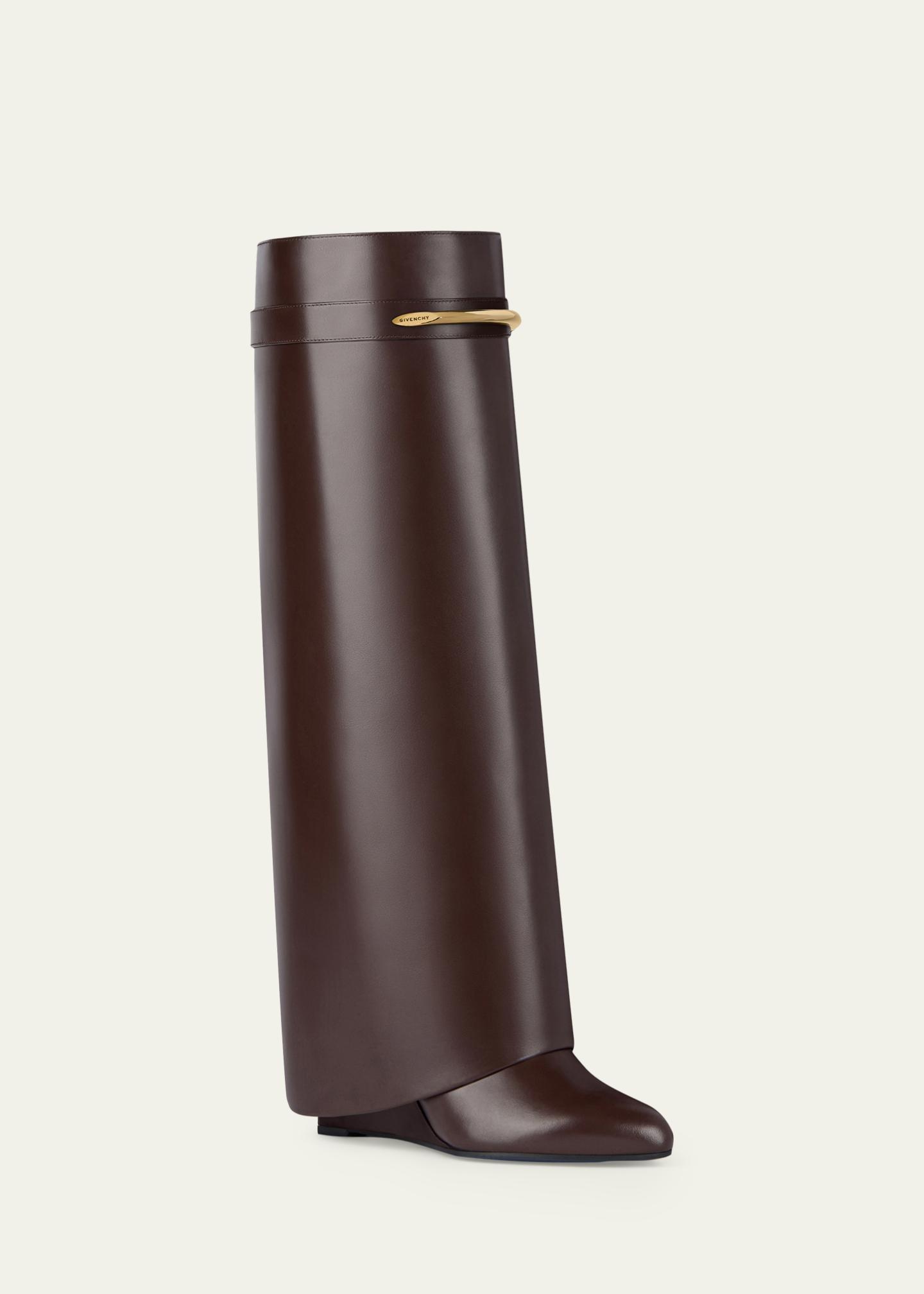 GIVENCHY ブーツ　BH603FH14A 43 Givenchy Shark Pinch Leather Boots - Bergdorf Goodman