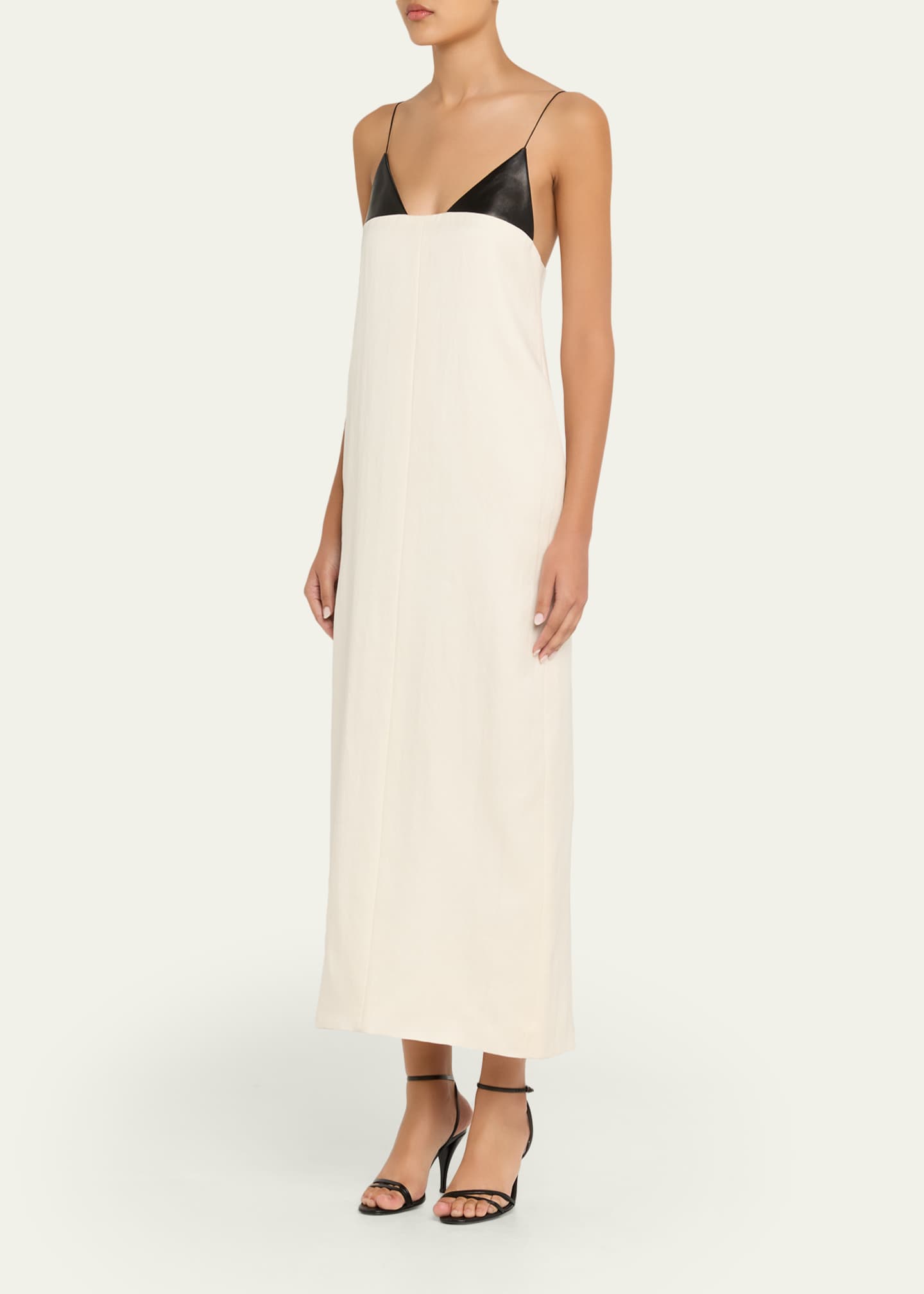 Brandon Maxwell The Bridges Dress in Cream and Black 2