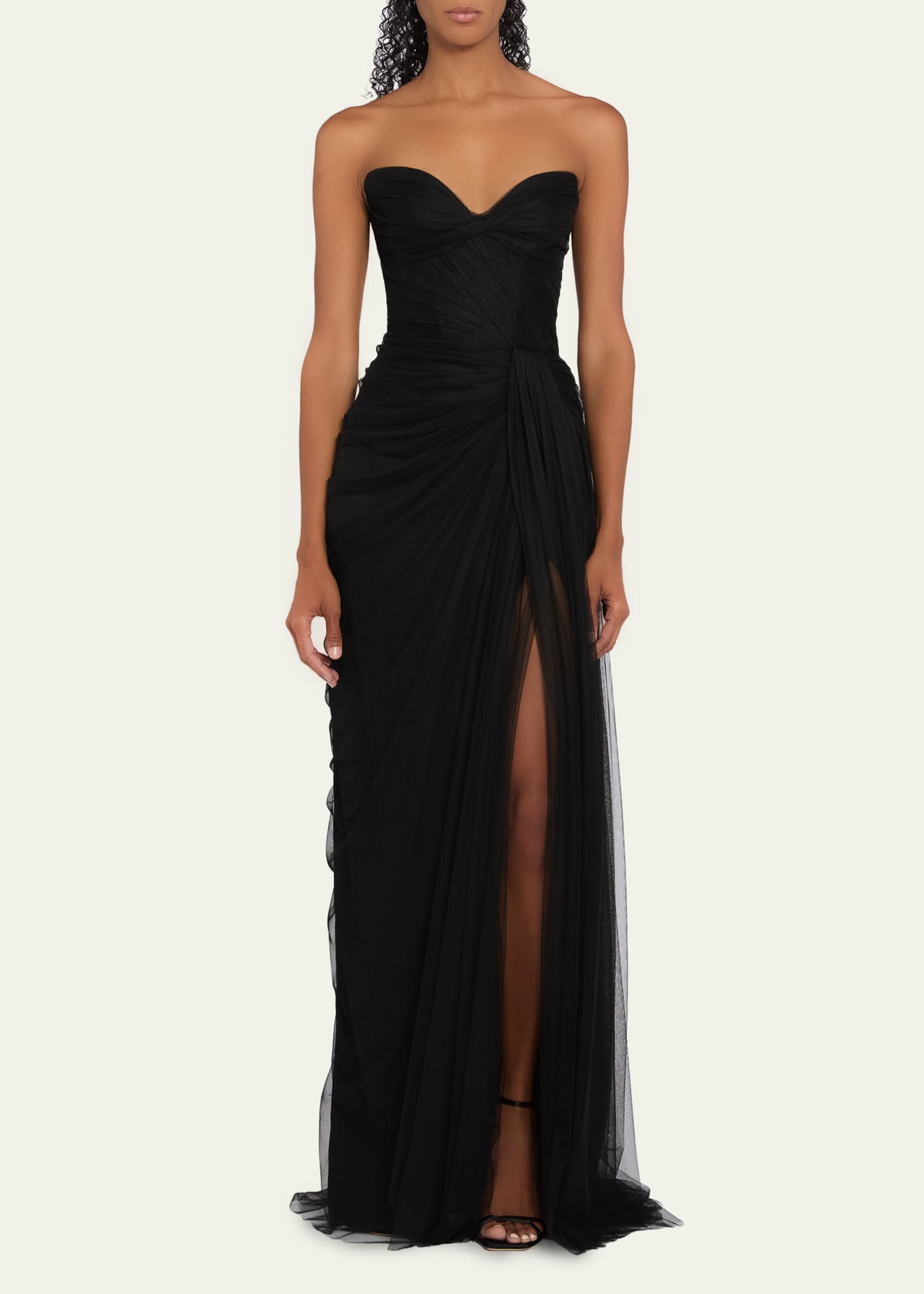 monique lhuillier black bridesmaid dress Noelle Black Gown by ML Monique Lhuillier main image 1