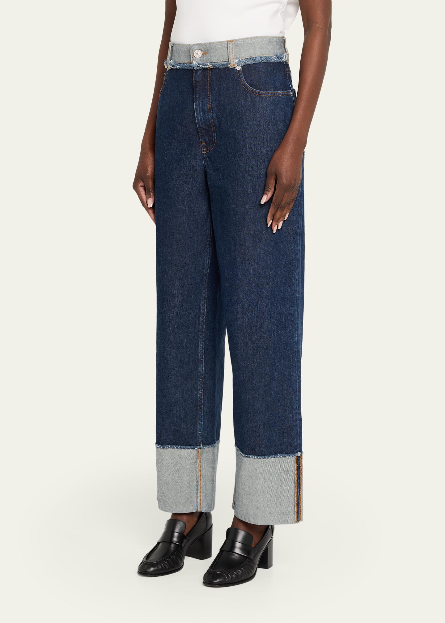 Marni Inside Out Denim Straight-leg Jeans - Bergdorf Goodman