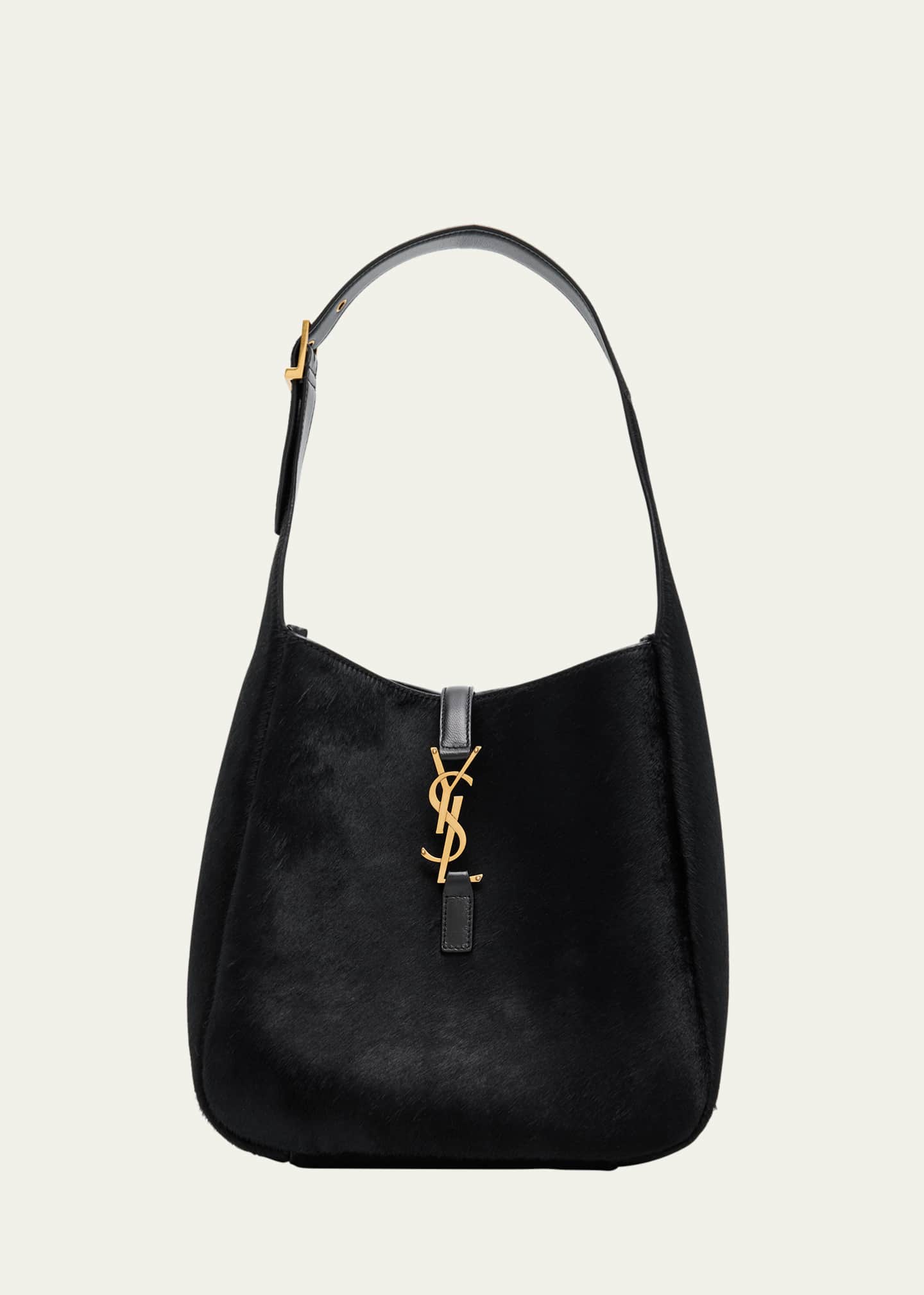 Saint Laurent Le 5 A 7 Small Shoulder Bag in Trimmed Calf Hair
