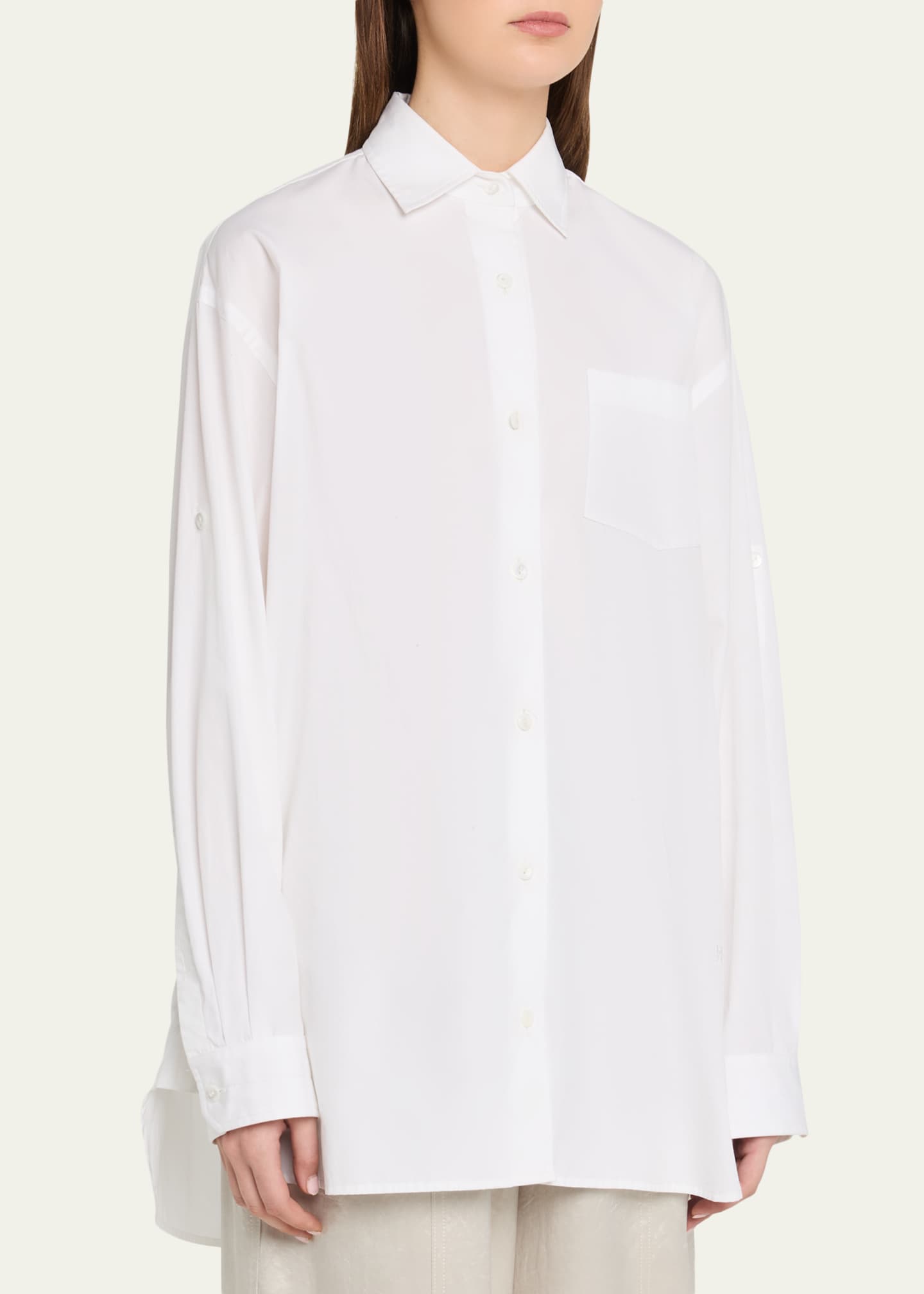 MARIA MCMANUS Oversized Long-Sleeve Tunic Shirt - Bergdorf Goodman