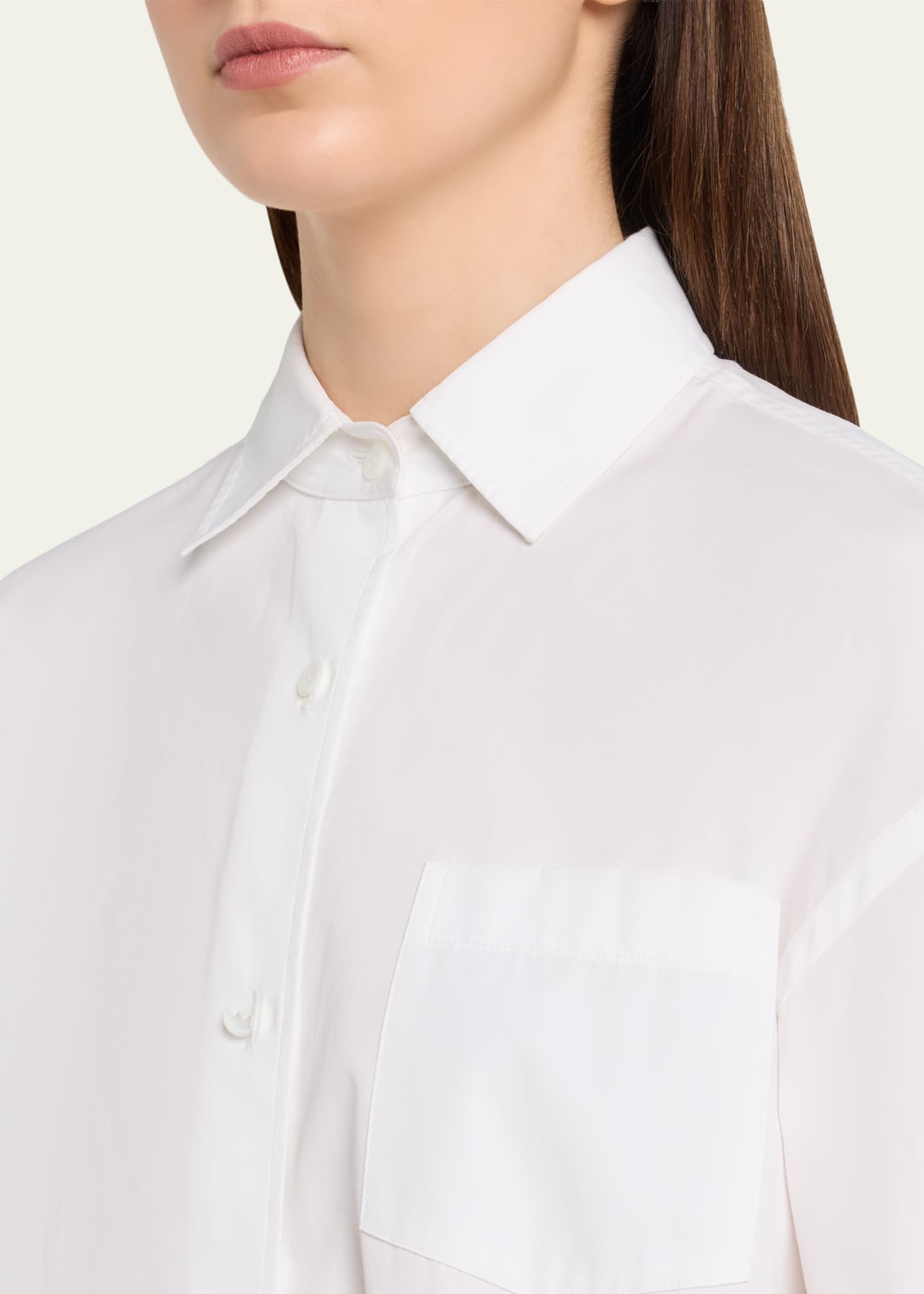 MARIA MCMANUS Oversized Long-Sleeve Tunic Shirt - Bergdorf Goodman