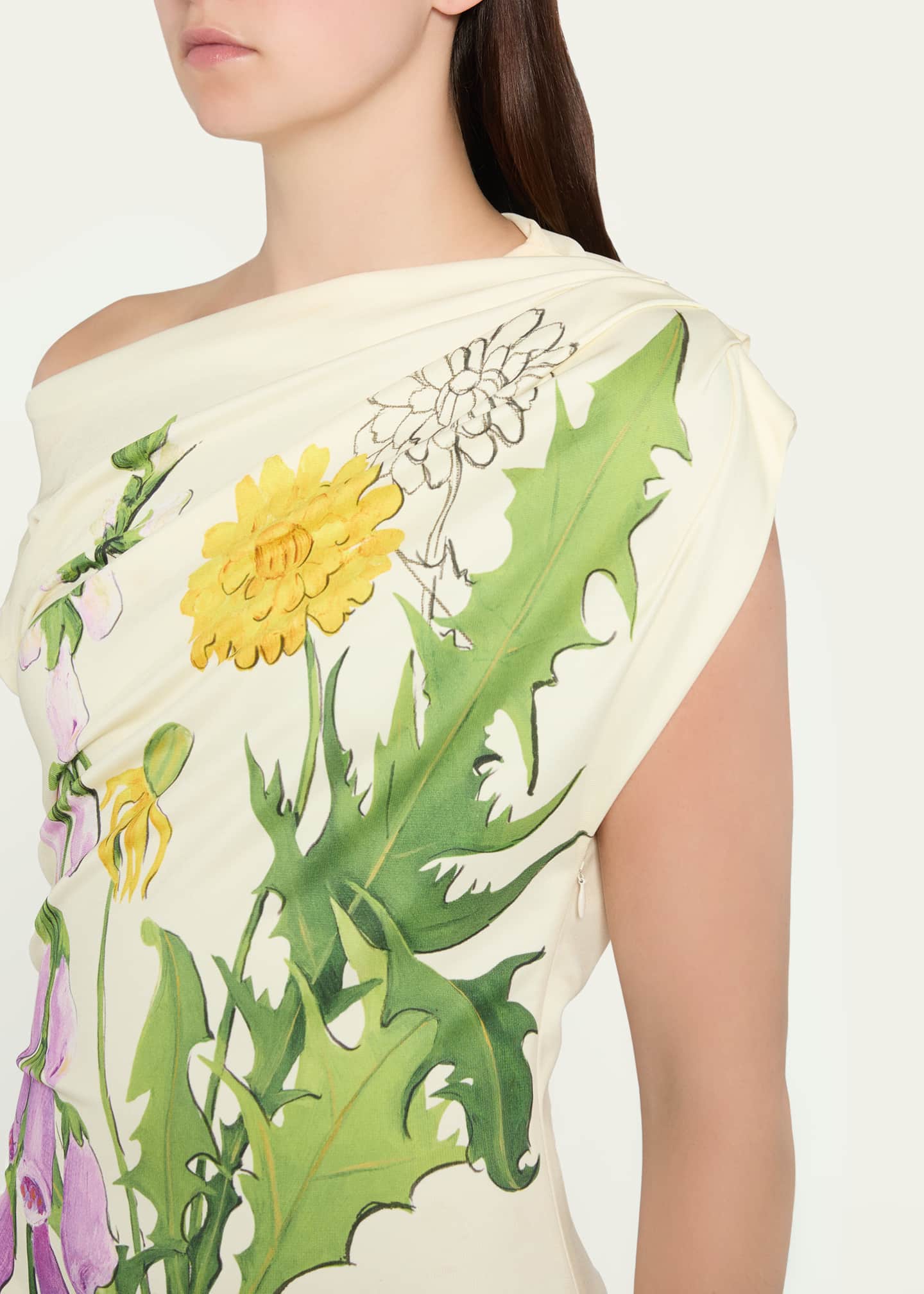 oscar de la renta floral jersey maxi dress OSCAR DE LA RENTA Floral-print ombr jersey maxi dress