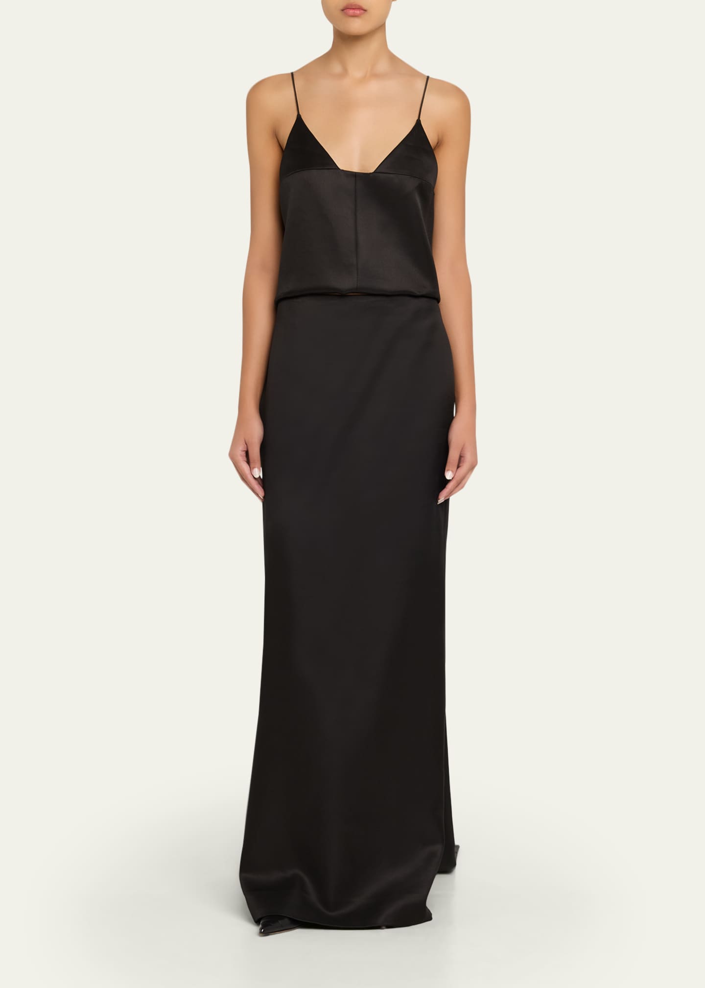 Brandon Maxwell Women's Bridges Virgin Wool-Silk Tank - Black - Size 8