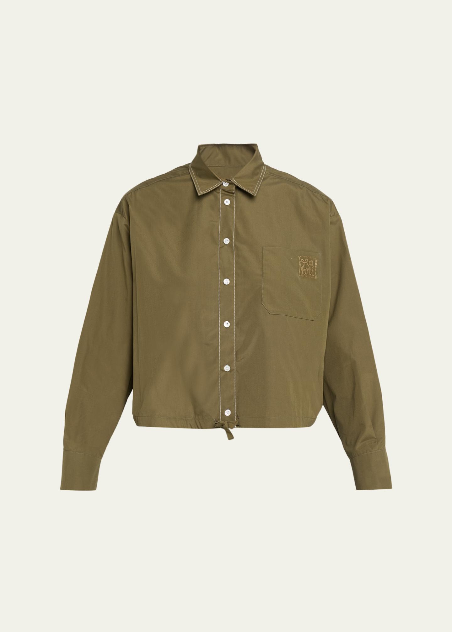 Marni Cotton Boxy Fit Button-Down Shirt - Bergdorf Goodman