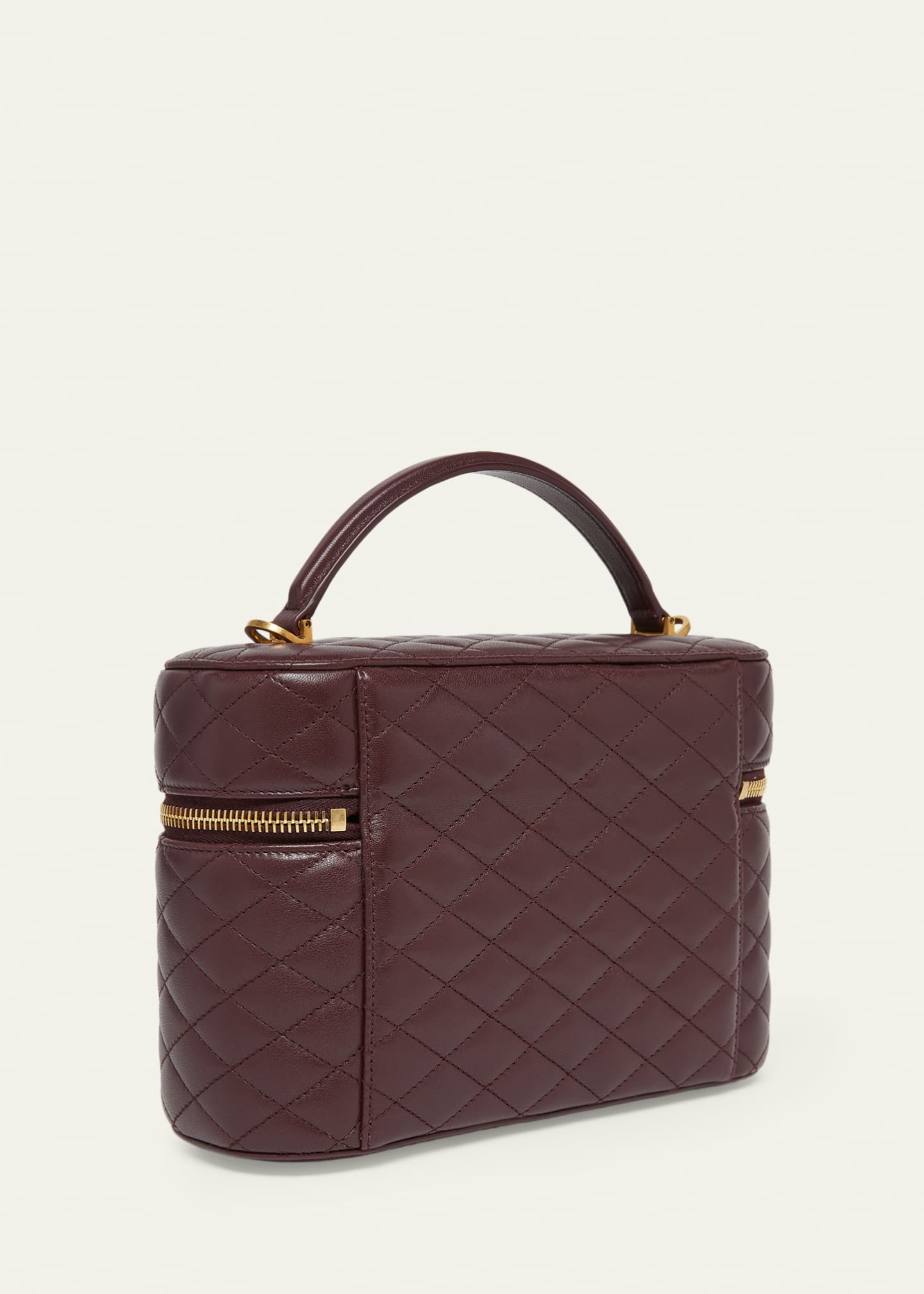 Saint Laurent Gaby Large YSL Vanity Bag in Quilted Leather