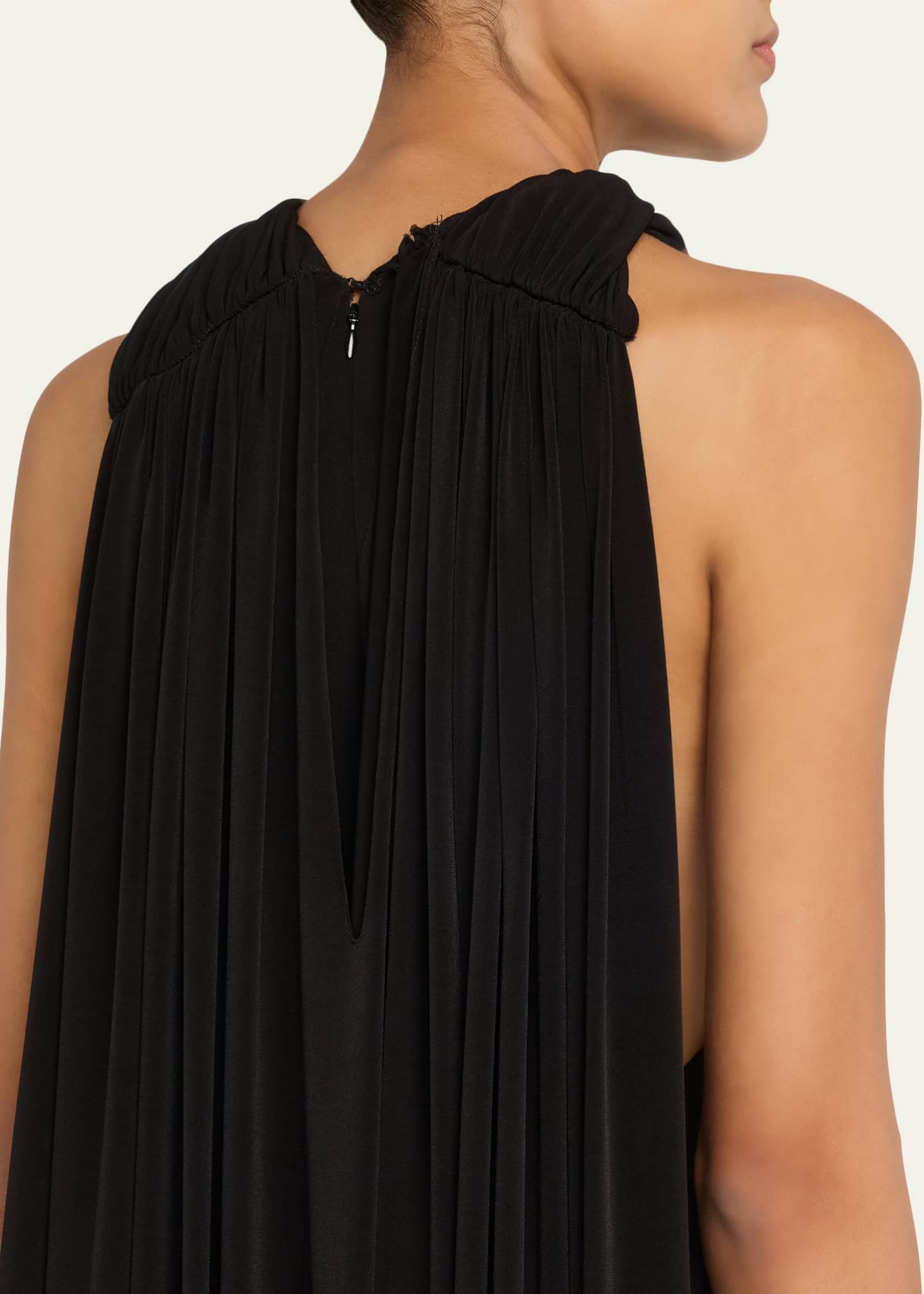 Brandon Maxwell Presley High-Neck Sleeveless Cape Gown - Bergdorf