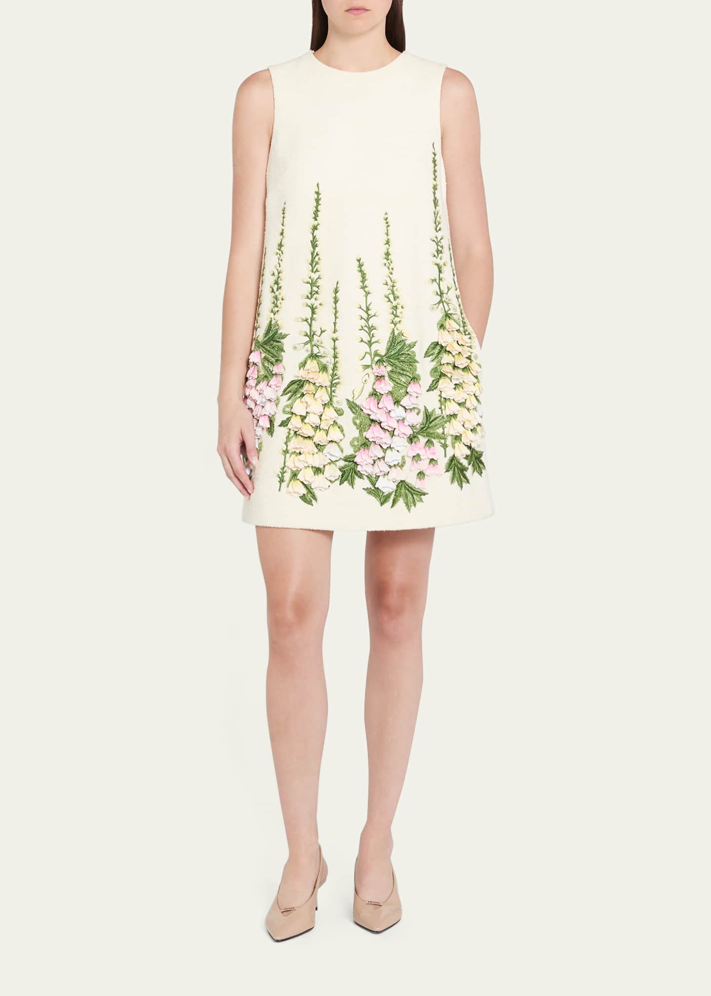 green emerald velvet dress Camellia Rose Rhyme Embroidered Cady Mini Shift Dress