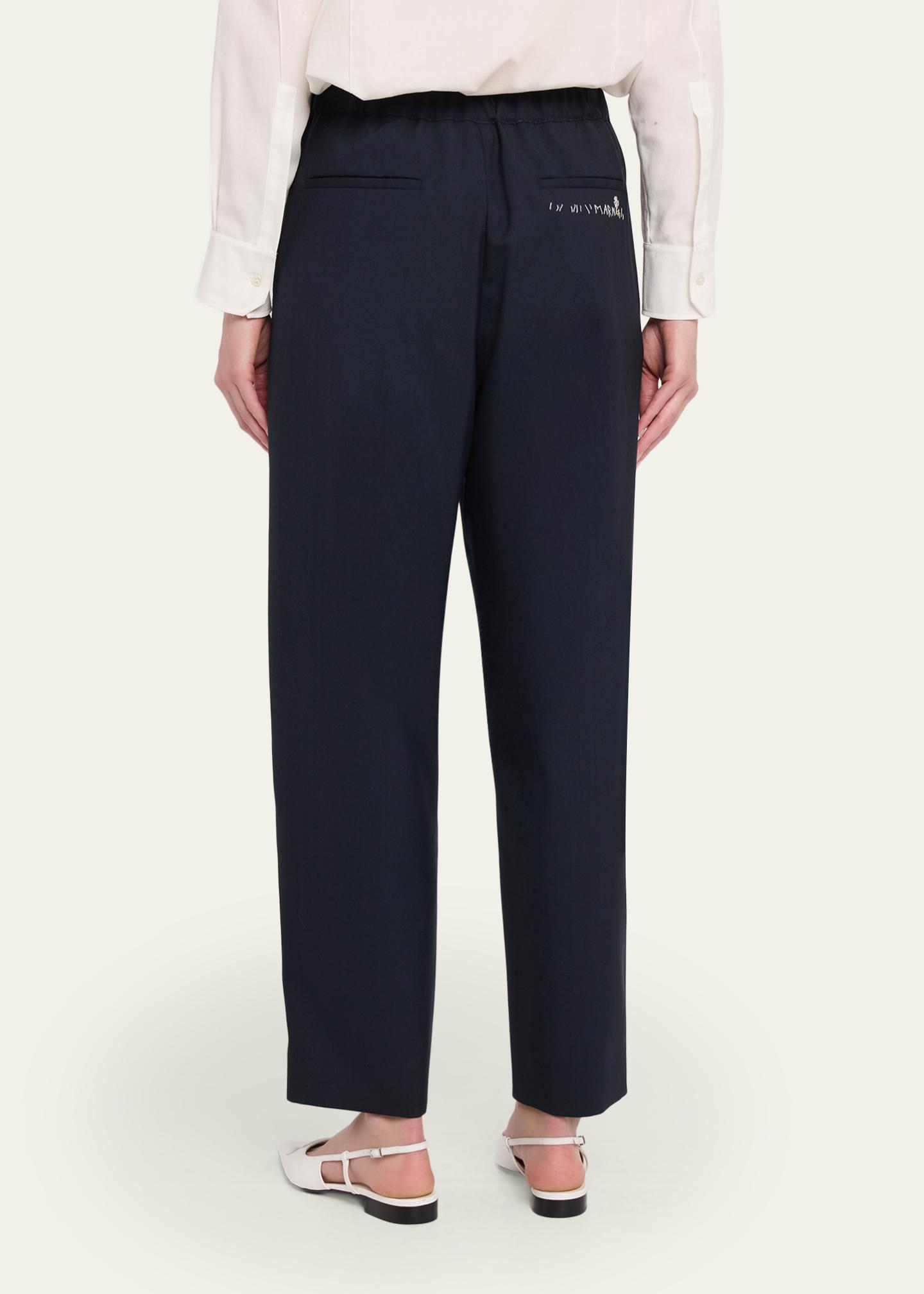 Marni Wool Twill Tapered-Leg Ankle Trousers - Bergdorf Goodman