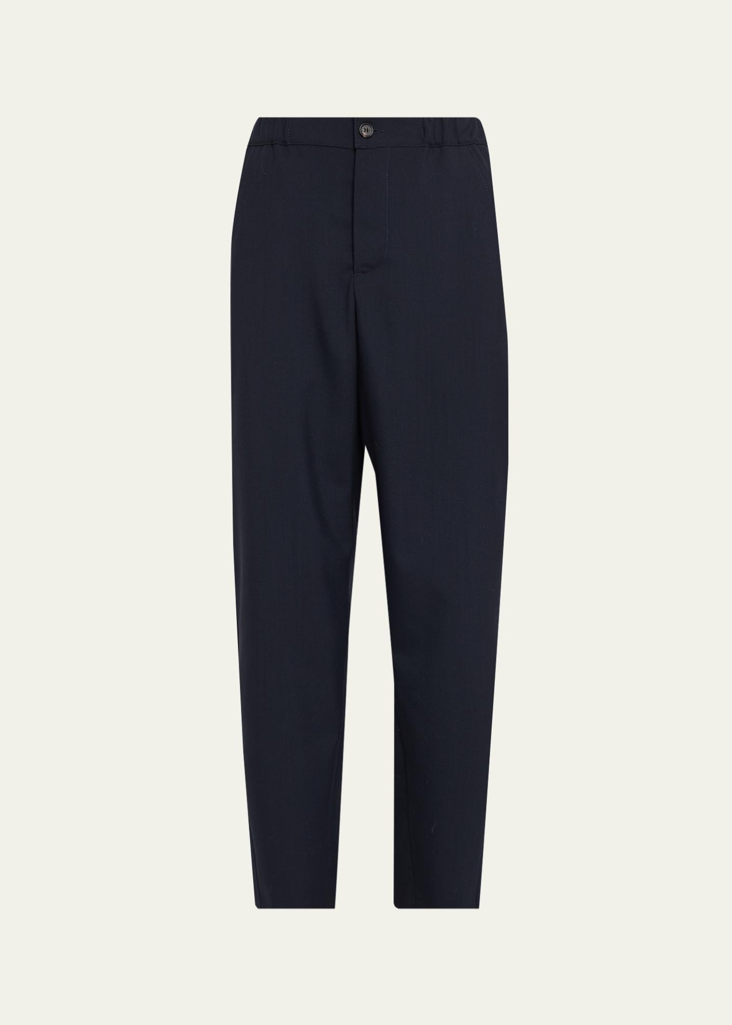 Marni Wool Twill Tapered-Leg Ankle Trousers - Bergdorf Goodman