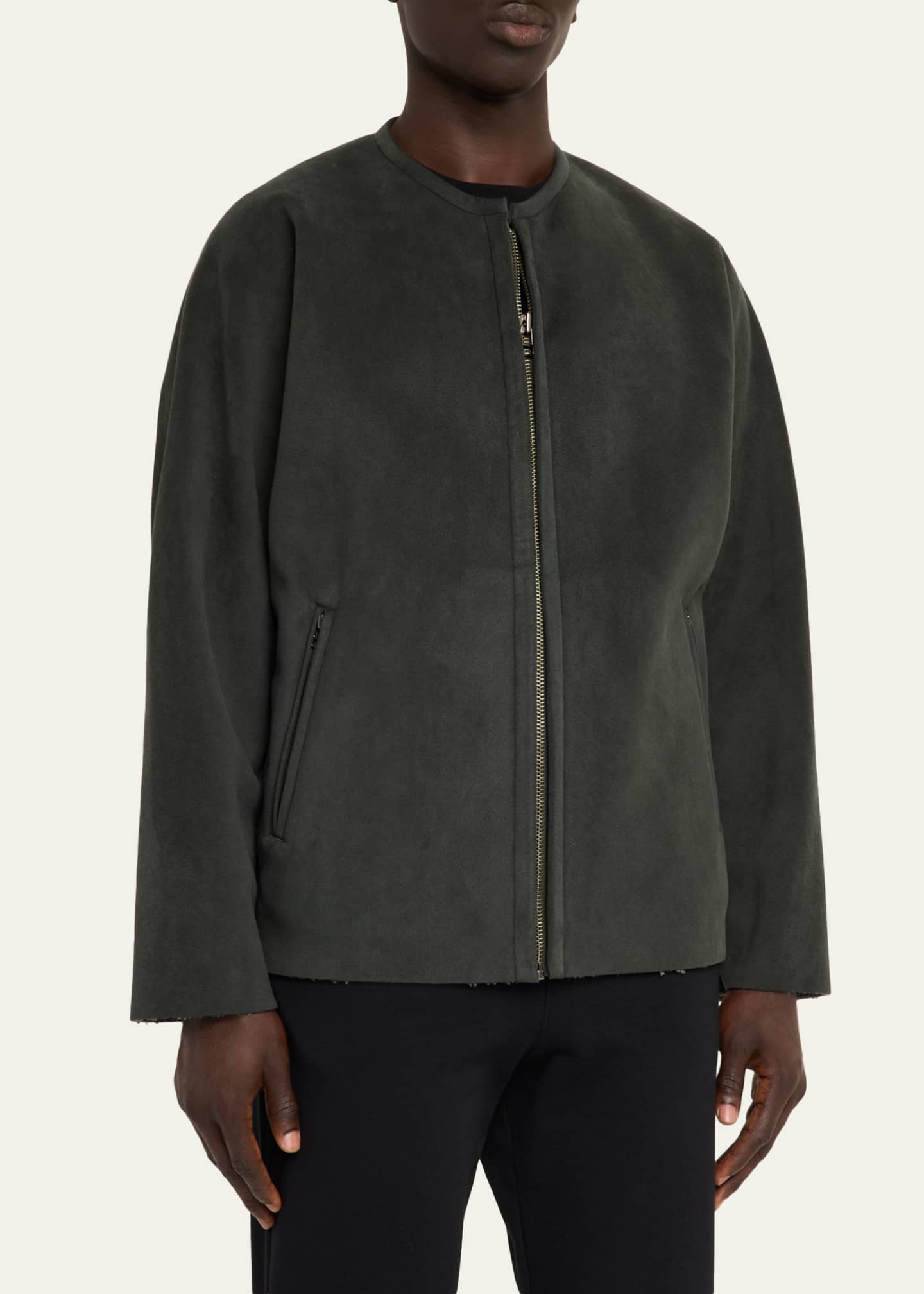 IM MEN Men's Ultra Boa Faux Suede Full-Zip Blouson - Bergdorf Goodman