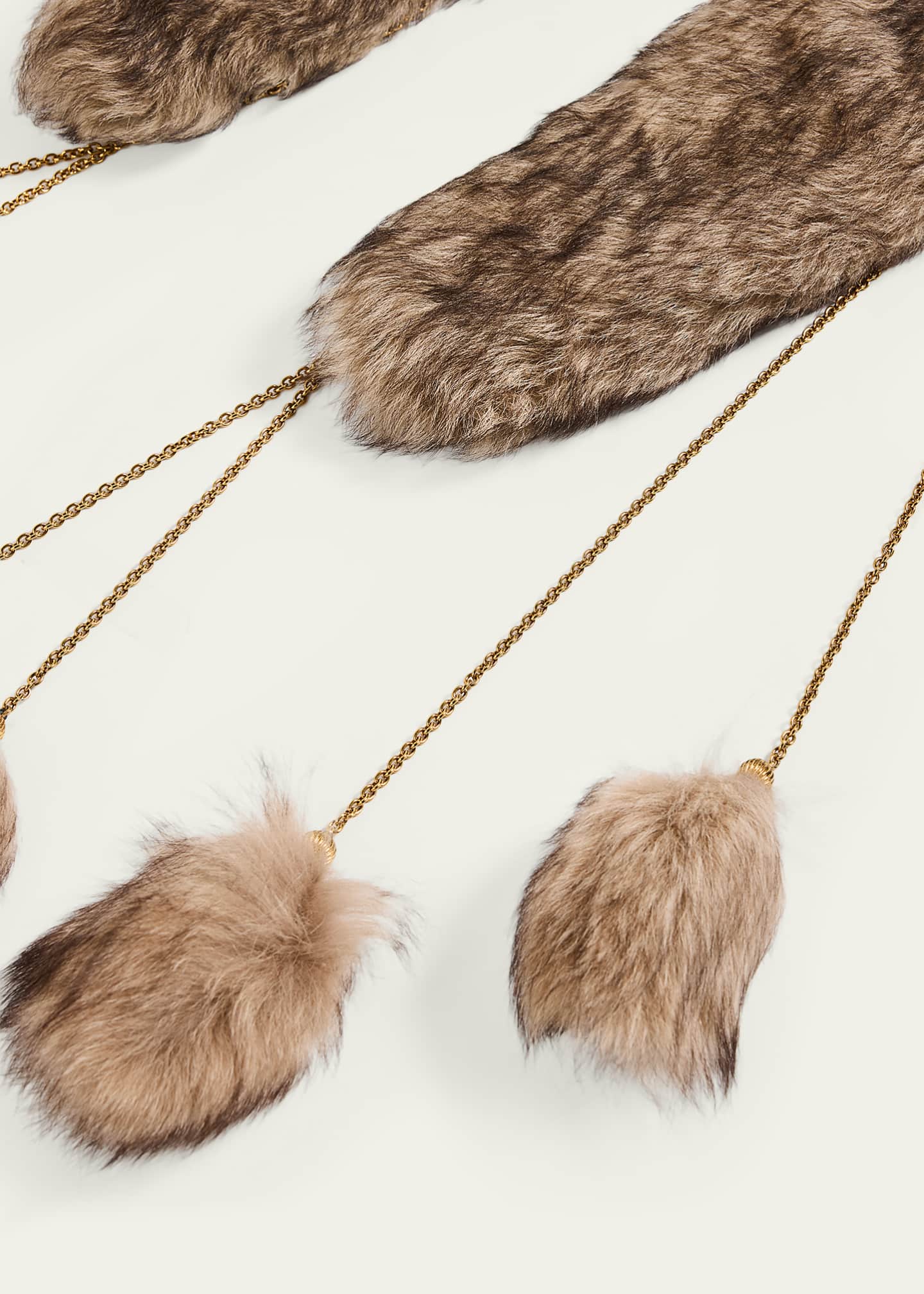 Chloe The Treasure Tails Shearling Scarf - Bergdorf Goodman