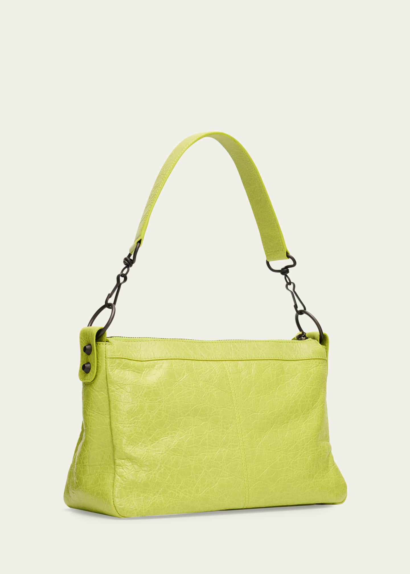 Balenciaga Men's Le City Moto Leather Shoulder Bag - Bergdorf Goodman