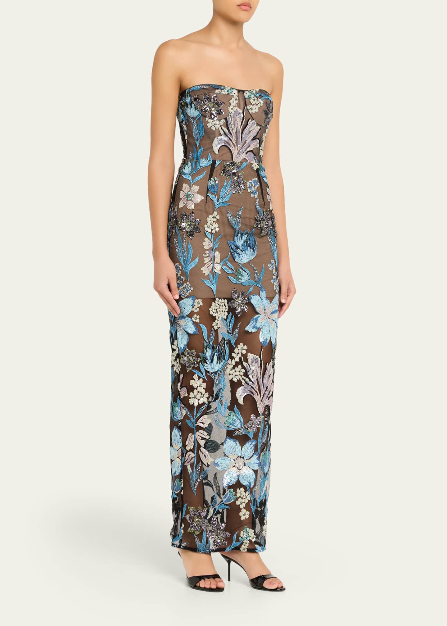 chinese dress ladies Dahlia Sequin Gown by Bronx and Banco  The Fitzroy