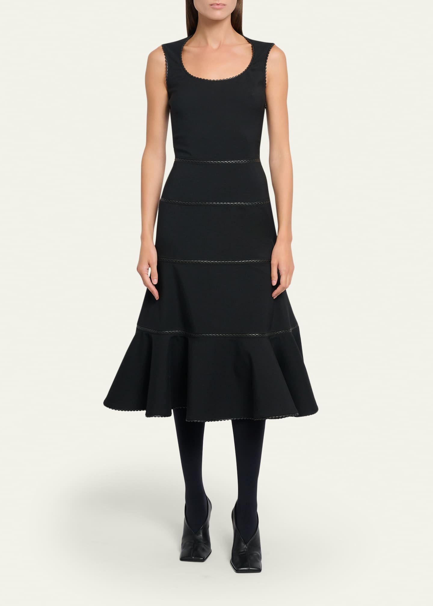 alaia leather dress Alaia Black Leather Motorcycle Zipper Dress
