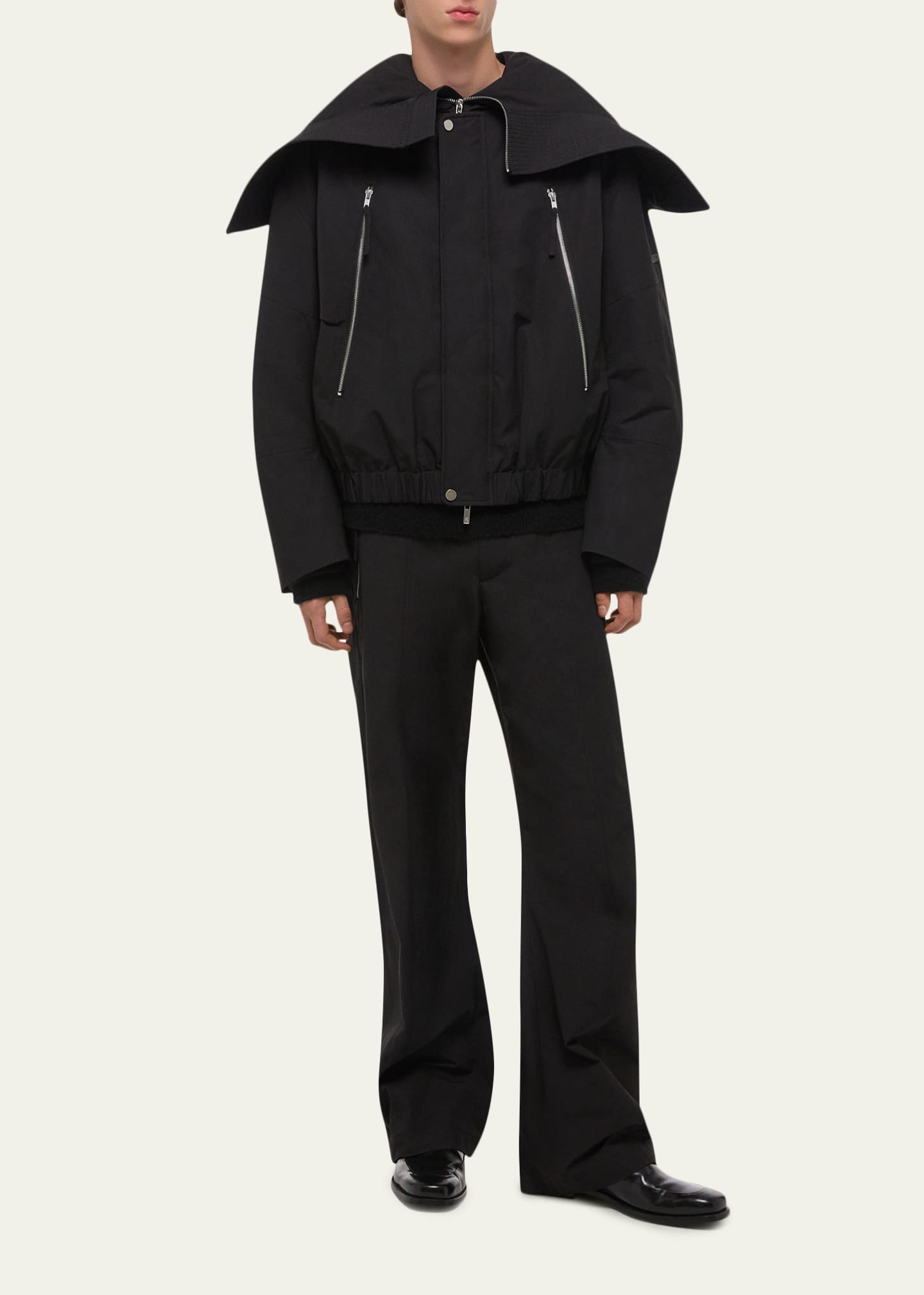 Helmut Lang Men's Hooded Astro Bomber Jacket - Bergdorf Goodman
