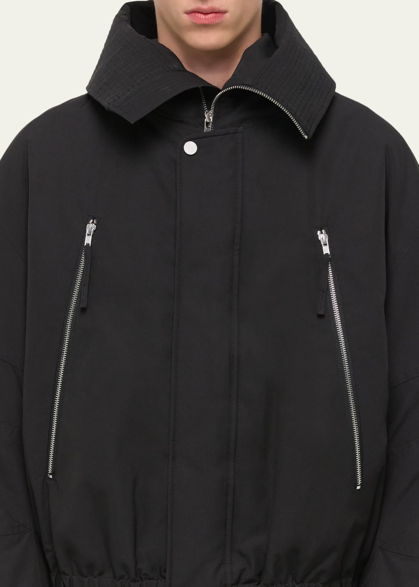 Helmut Lang Men's Hooded Astro Bomber Jacket - Bergdorf Goodman