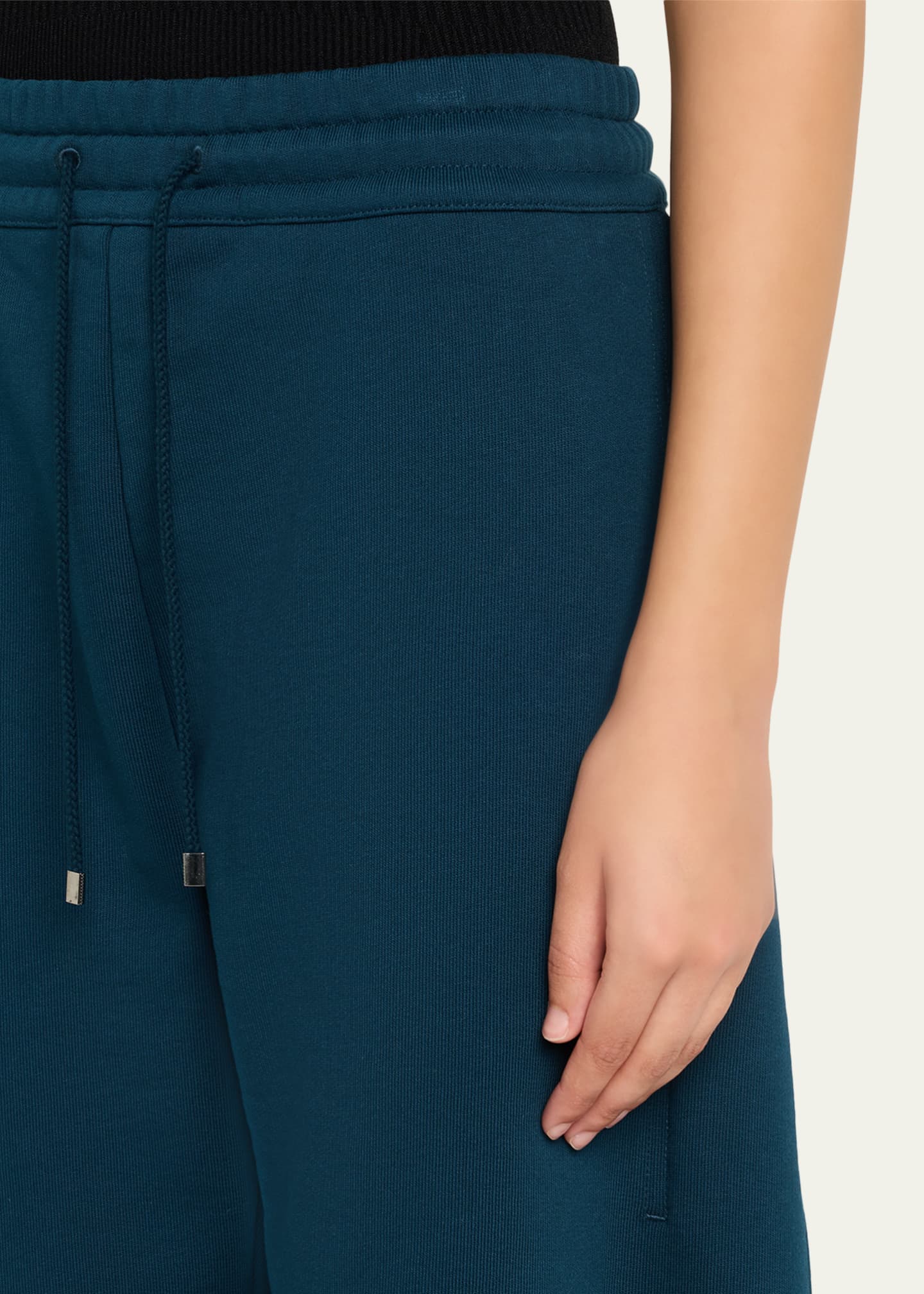 ALAIA High-Rise Wide-Leg Petal Joggers - Bergdorf Goodman