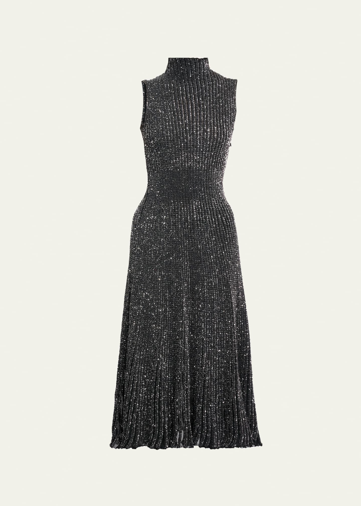 black sleeveless wrap dress Alaïa – Mini Knit Dress Mujer 731-006115 01 main image 0