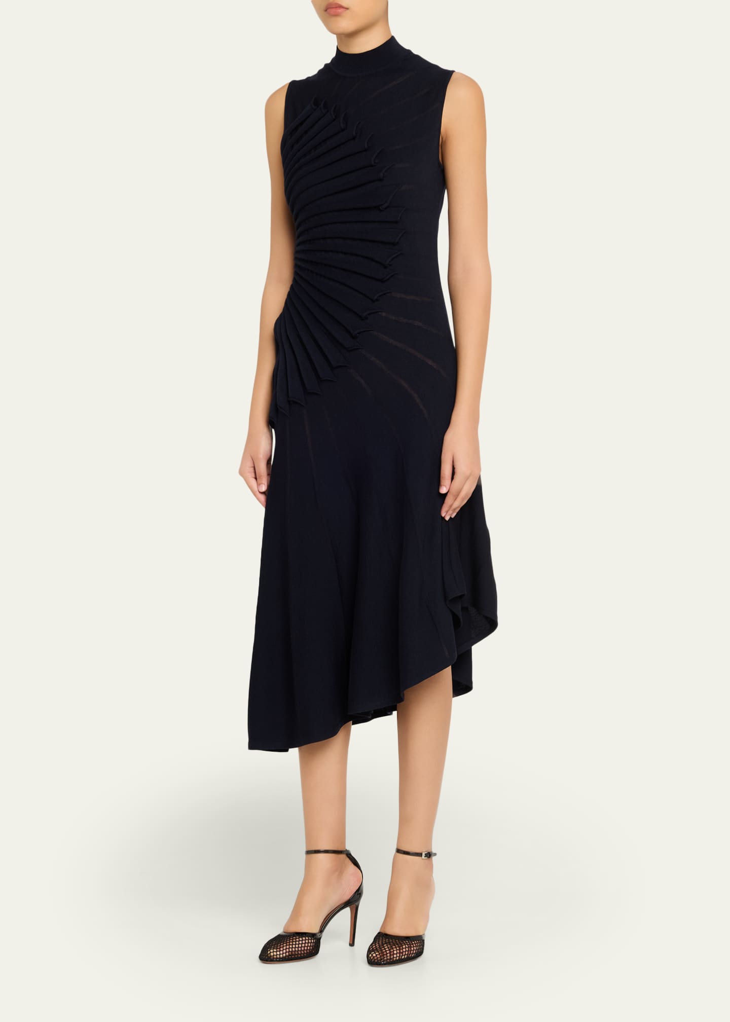 Alaa Midnight Sculpting Wool Dress Size 4