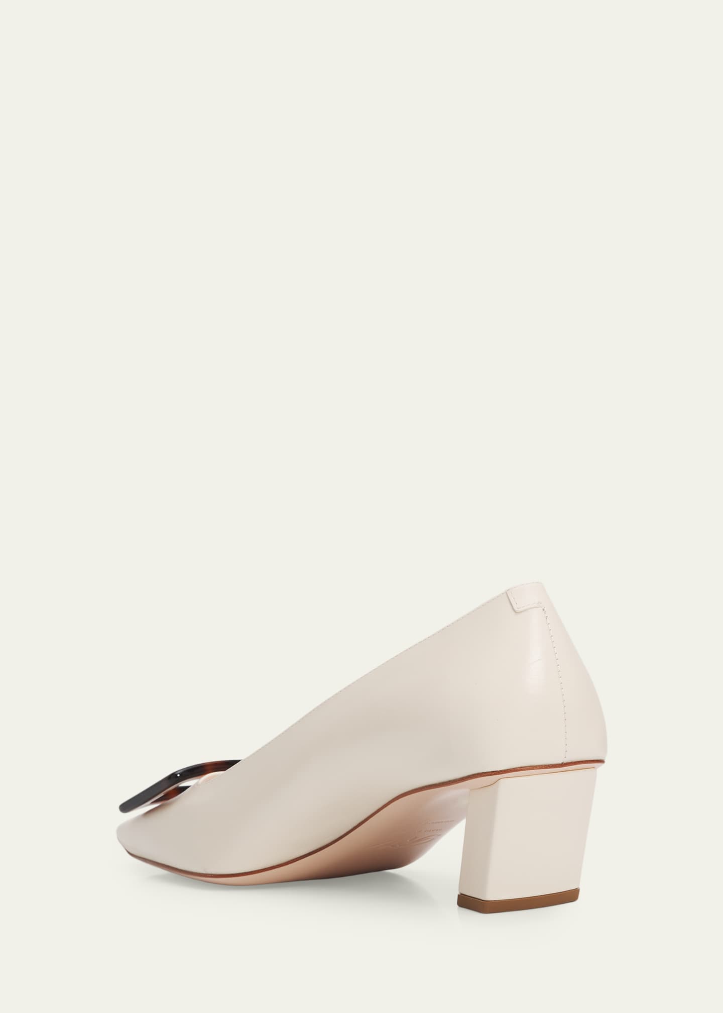 Roger Vivier 45mm Belle Vivier Turtle Leather Pumps - Bergdorf Goodman
