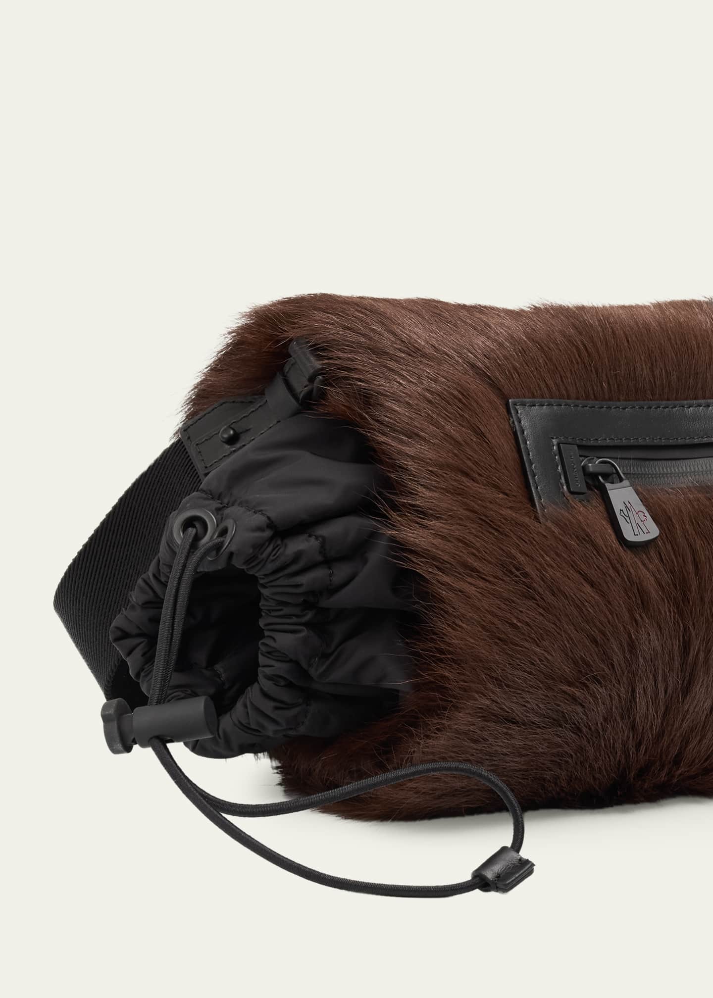 Moncler Goat Shearling Handwarmer with Strap - Bergdorf Goodman