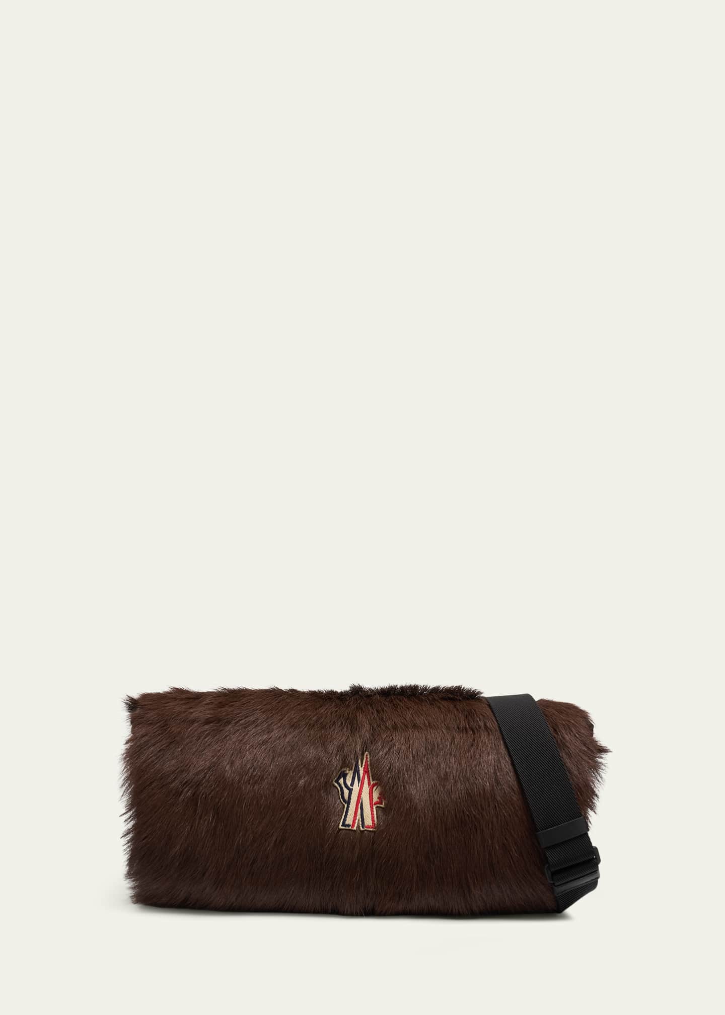 Moncler Goat Shearling Handwarmer with Strap - Bergdorf Goodman
