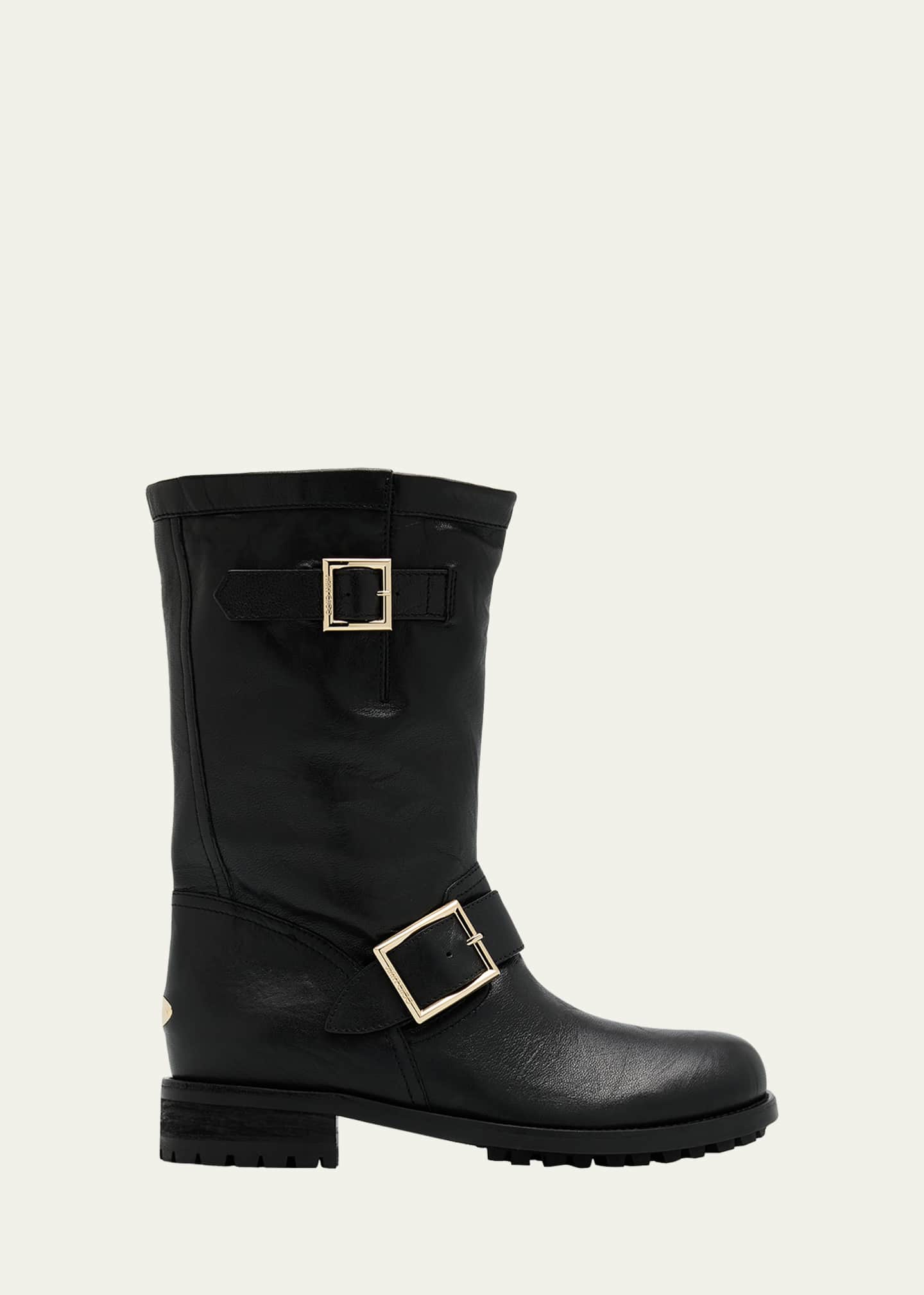 Jimmy Choo Biker Mid Leather Mid-Calf Boots - Bergdorf Goodman