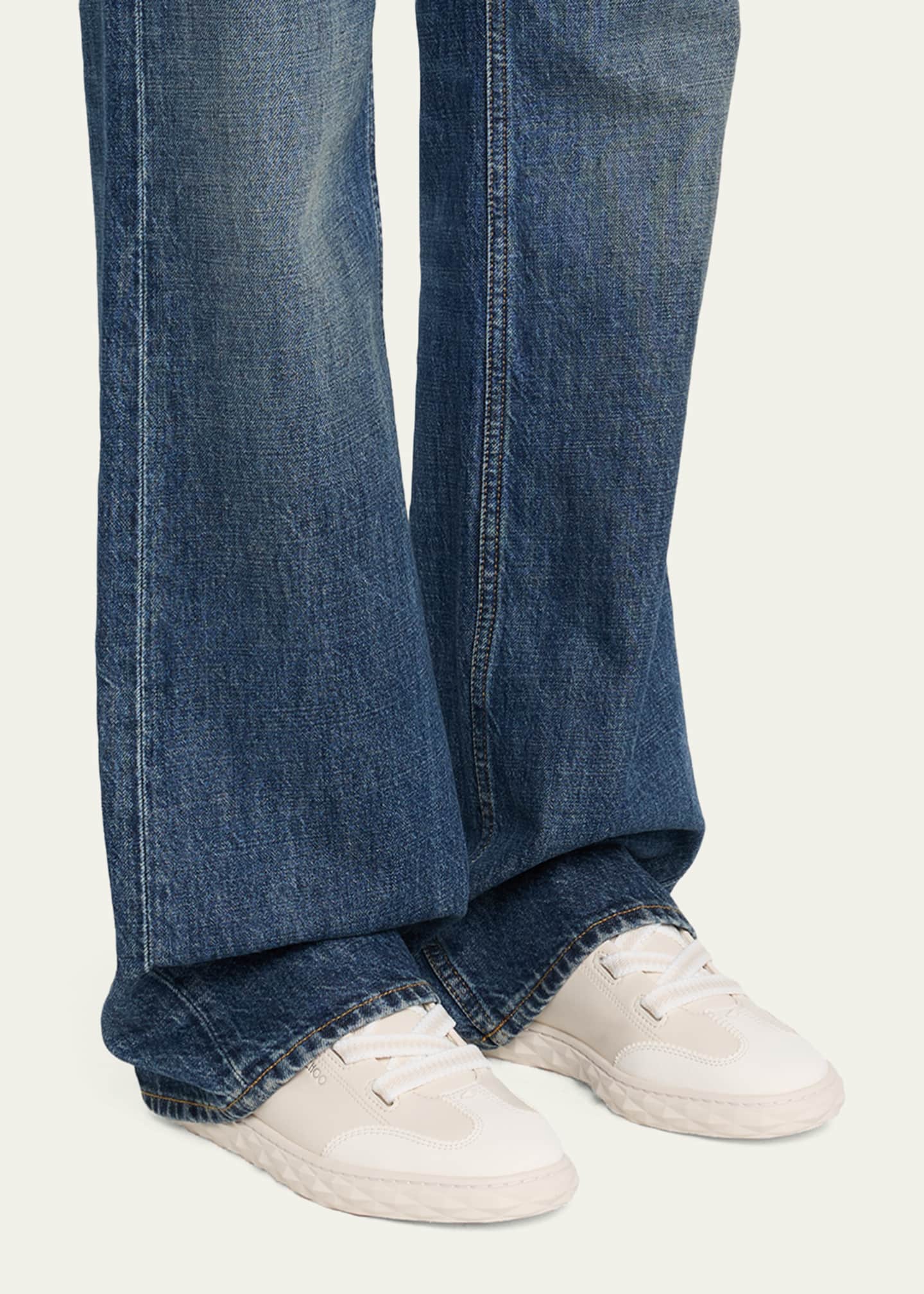 Jimmy Choo Diamond Flex Lightweight Leather Trainers with