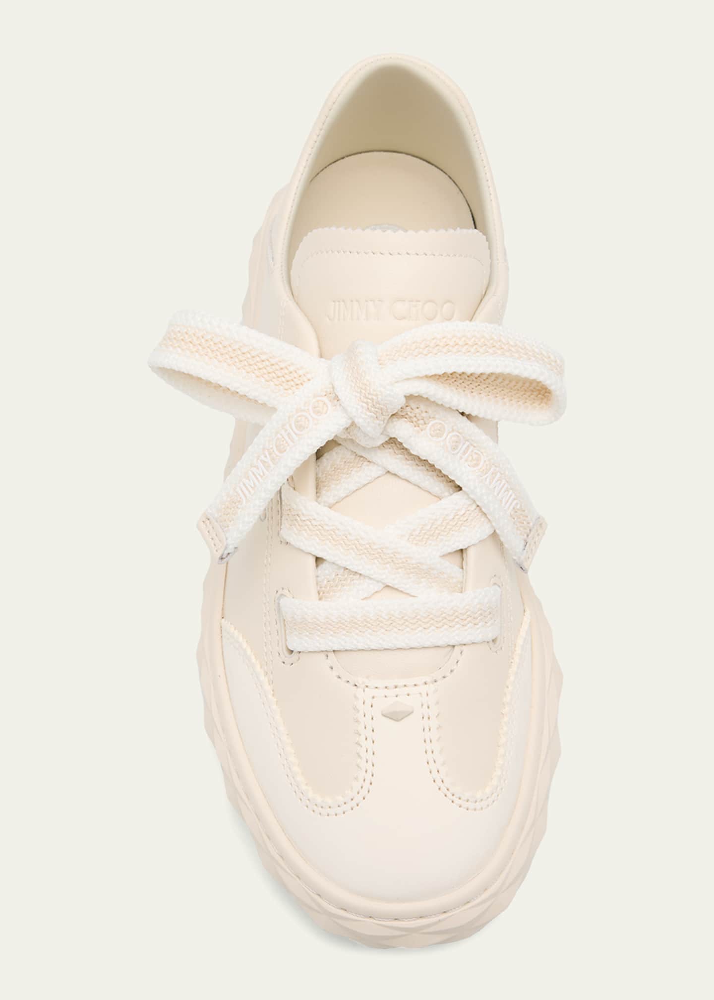 Jimmy Choo Diamond Flex Lightweight Leather Trainers with