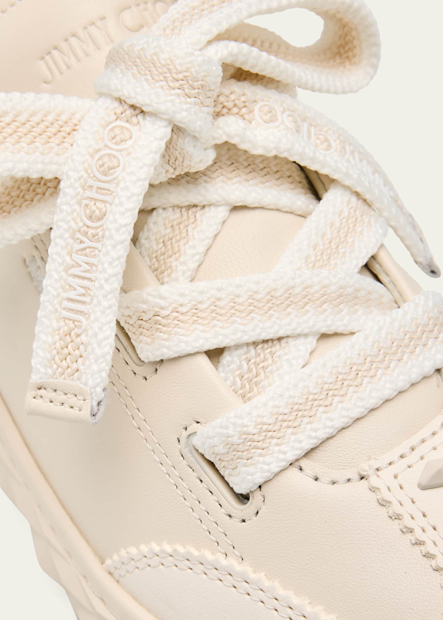 Jimmy Choo Diamond Flex Lightweight Leather Trainers with