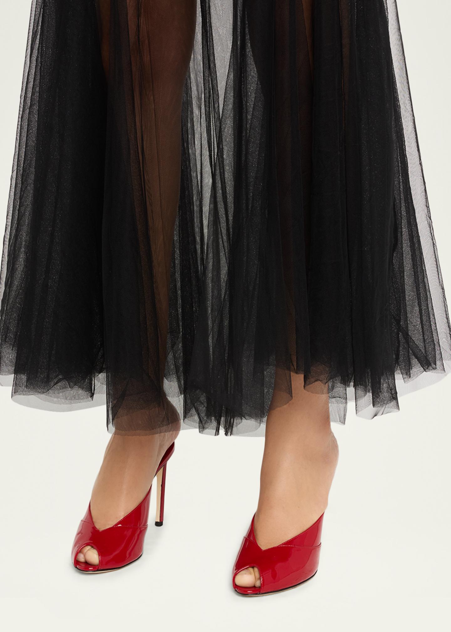 Jimmy Choo Brigitte 100mm Patent Leather Mule Pumps - Bergdorf Goodman