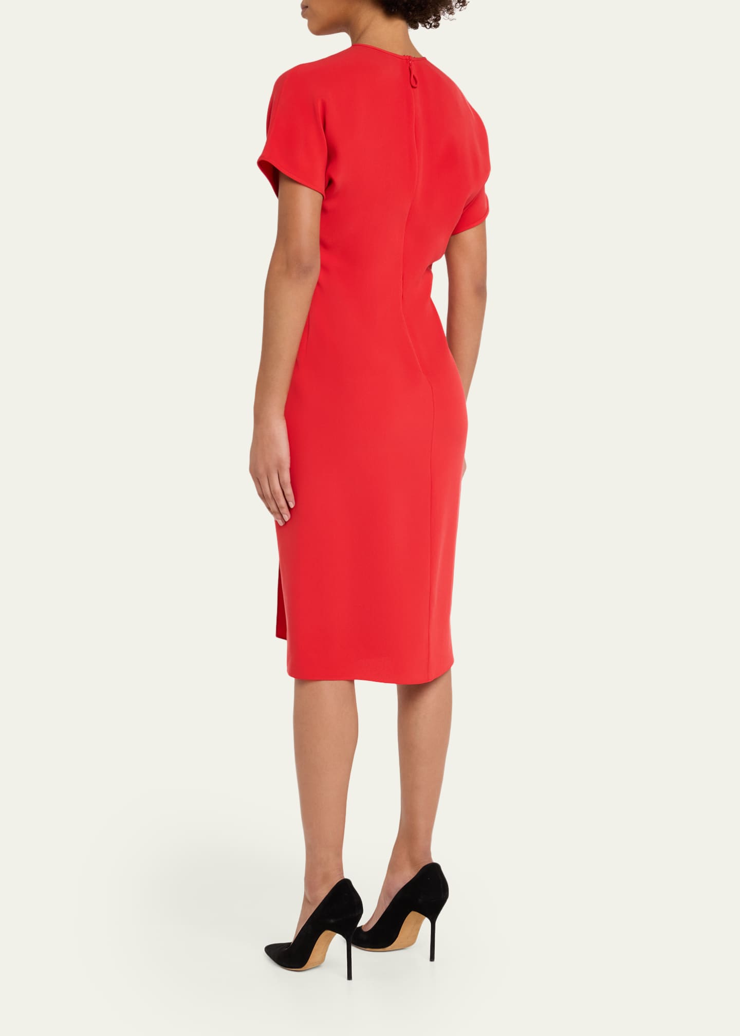 asymmetric midi dress Kiki de Montparnasse - Kiki de Montparnasse Soie Asymmetrical Halter Gown in Black S