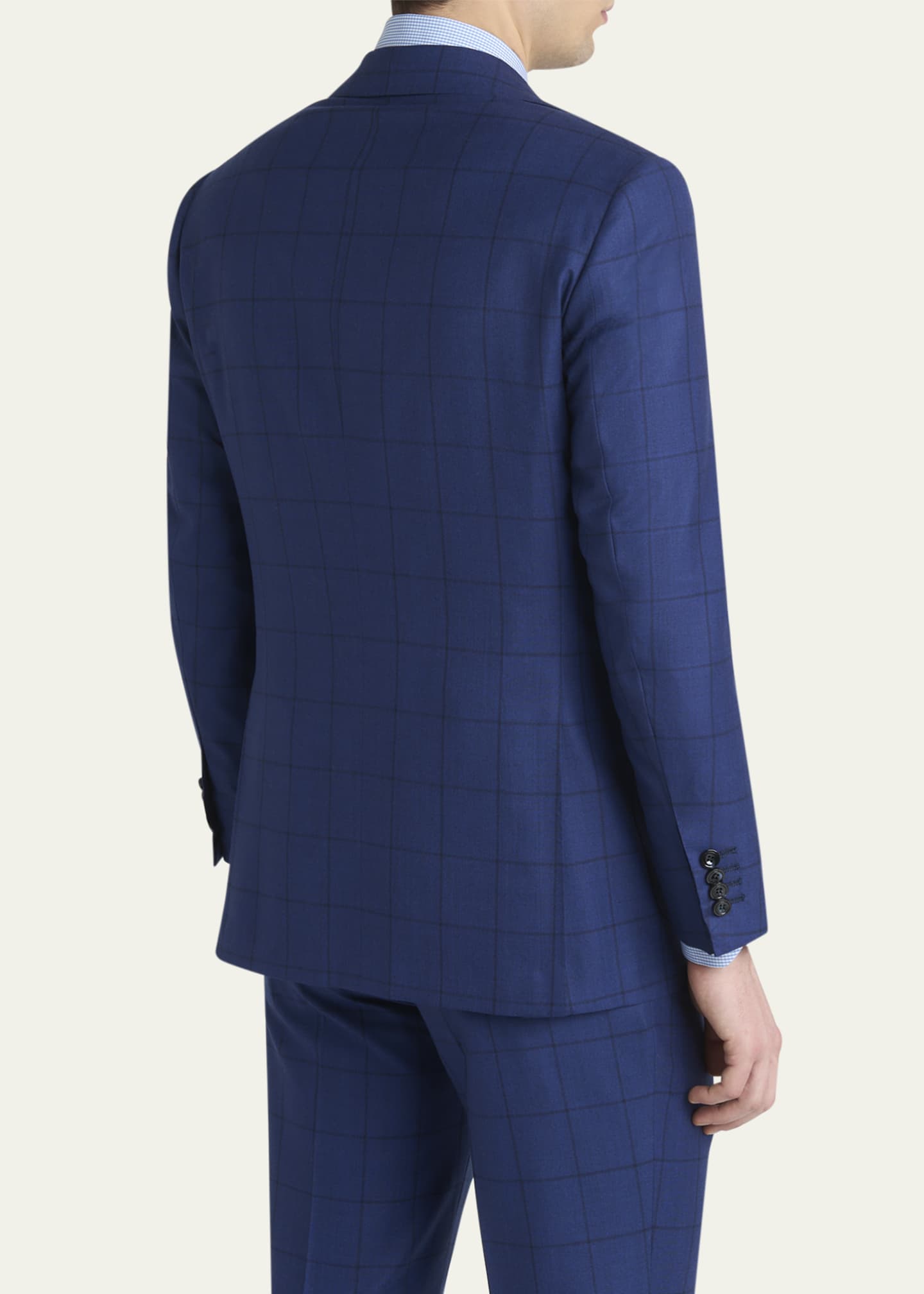Kiton Men's Royal Blue Virgin Wool Sport Coat - Bergdorf Goodman