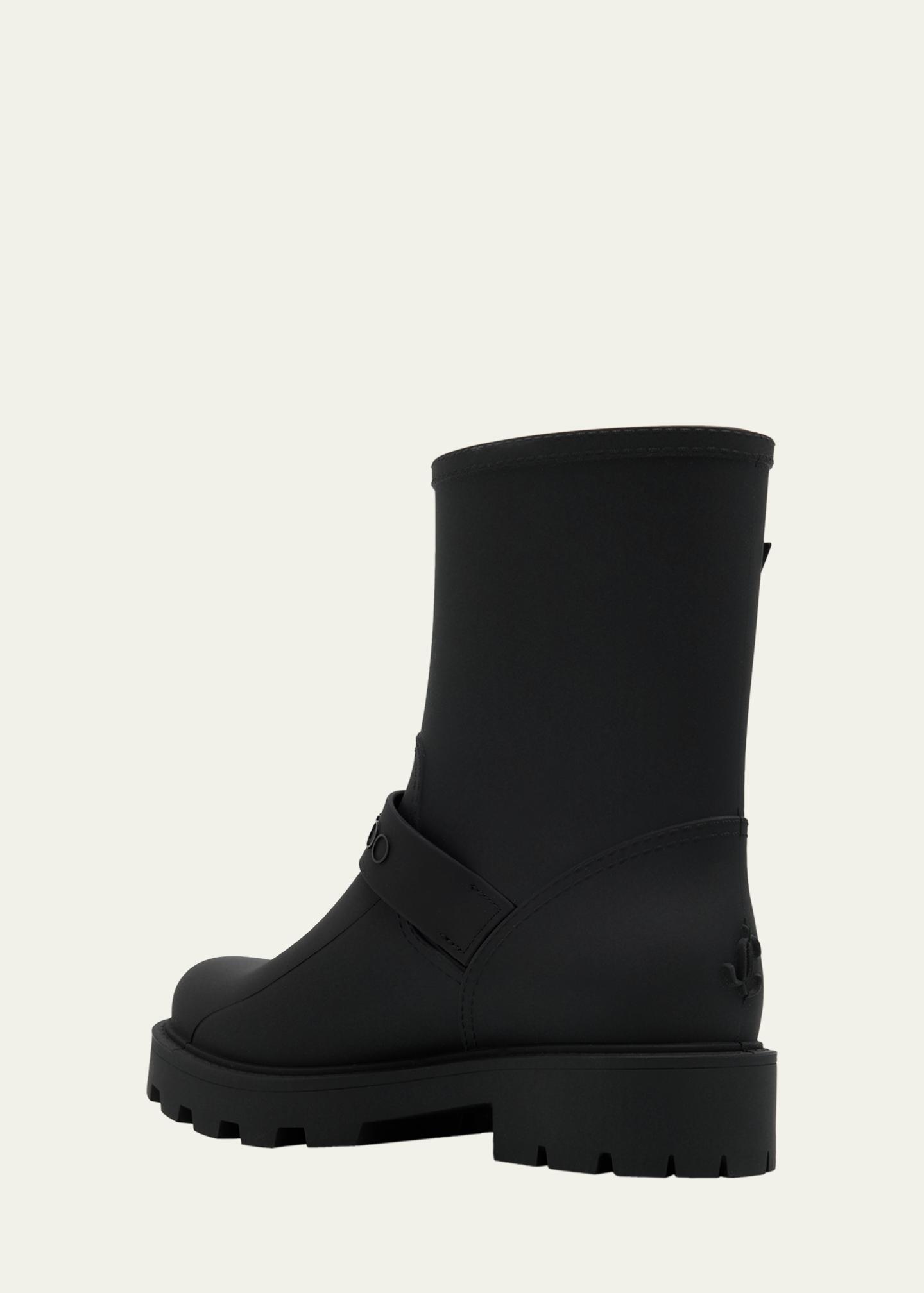 Jimmy Choo Biker TPU Mid-Calf Rain Boots - Bergdorf Goodman